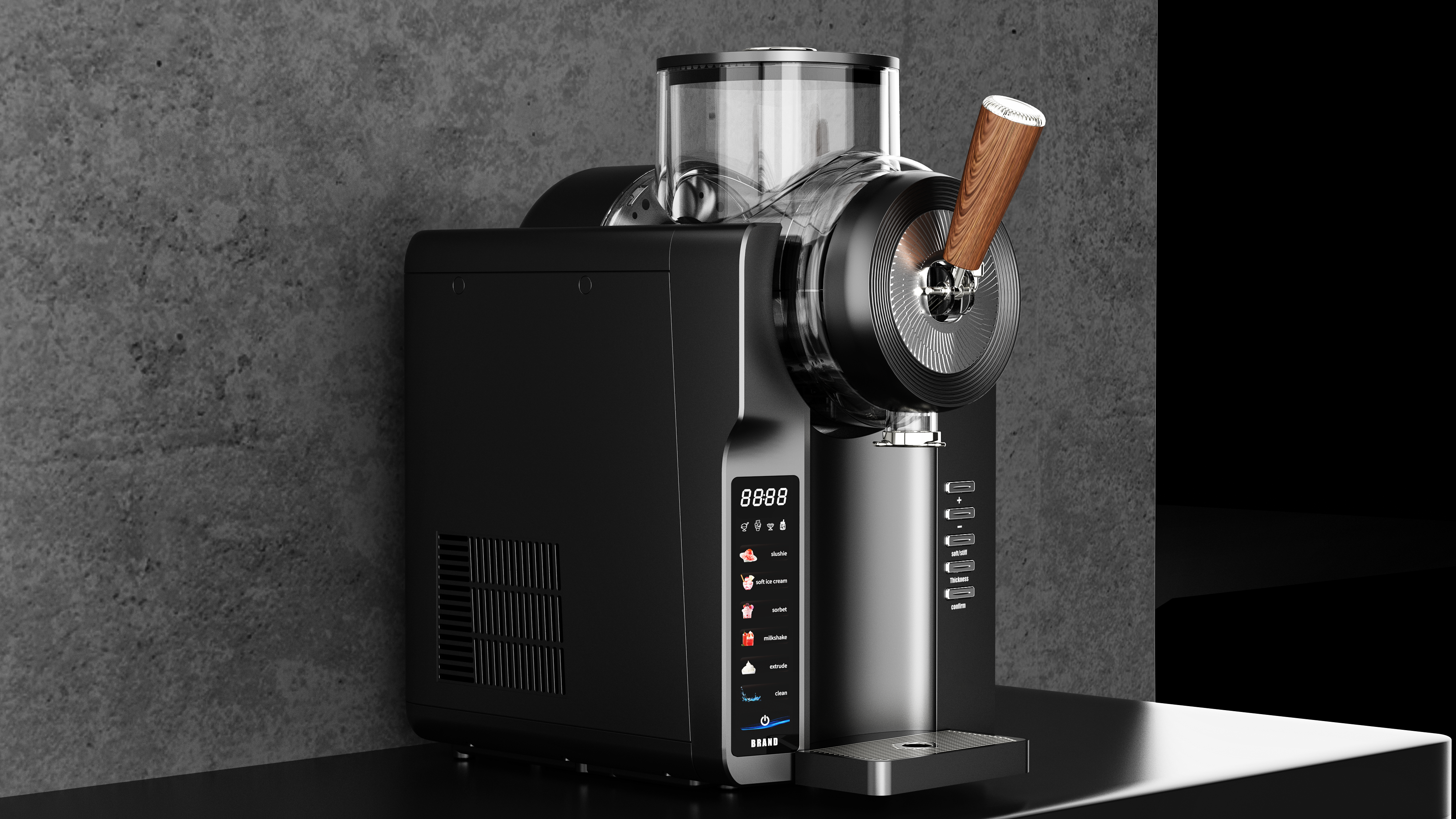 # Ice cream machine design，# Small Appliance Design，# Summer Small Appliances，#Industrial Design，