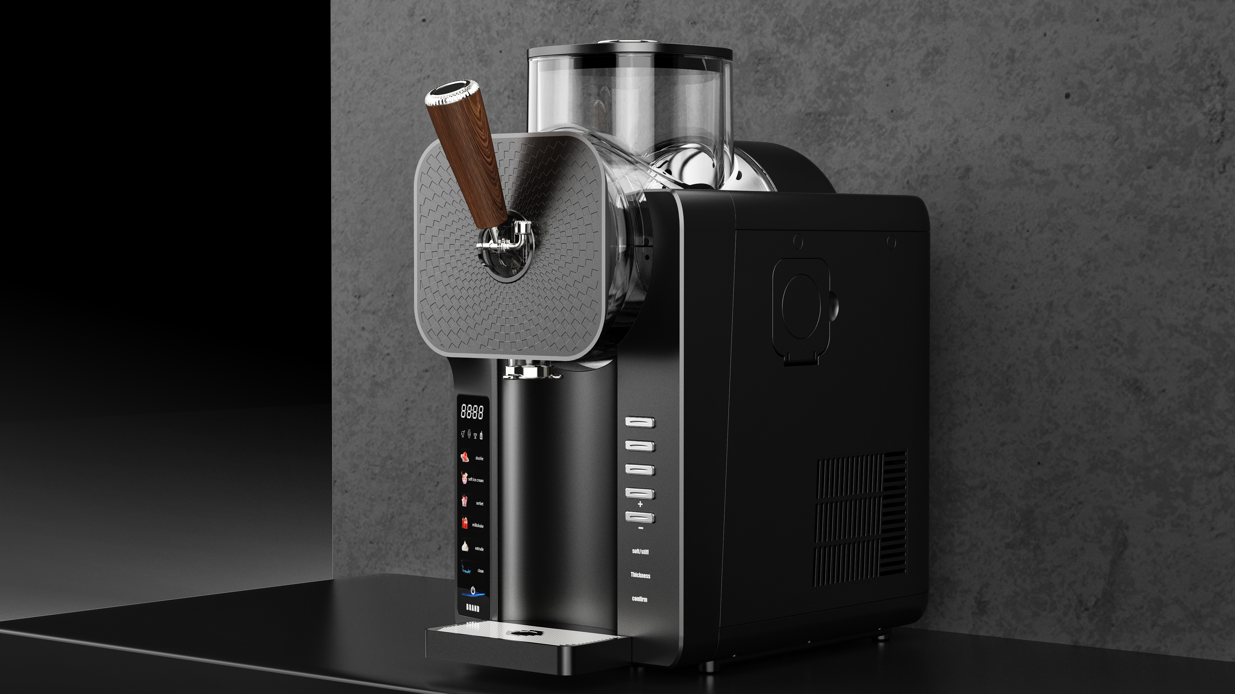 # Ice cream machine design，# Small Appliance Design，# Summer Small Appliances，#Industrial Design，