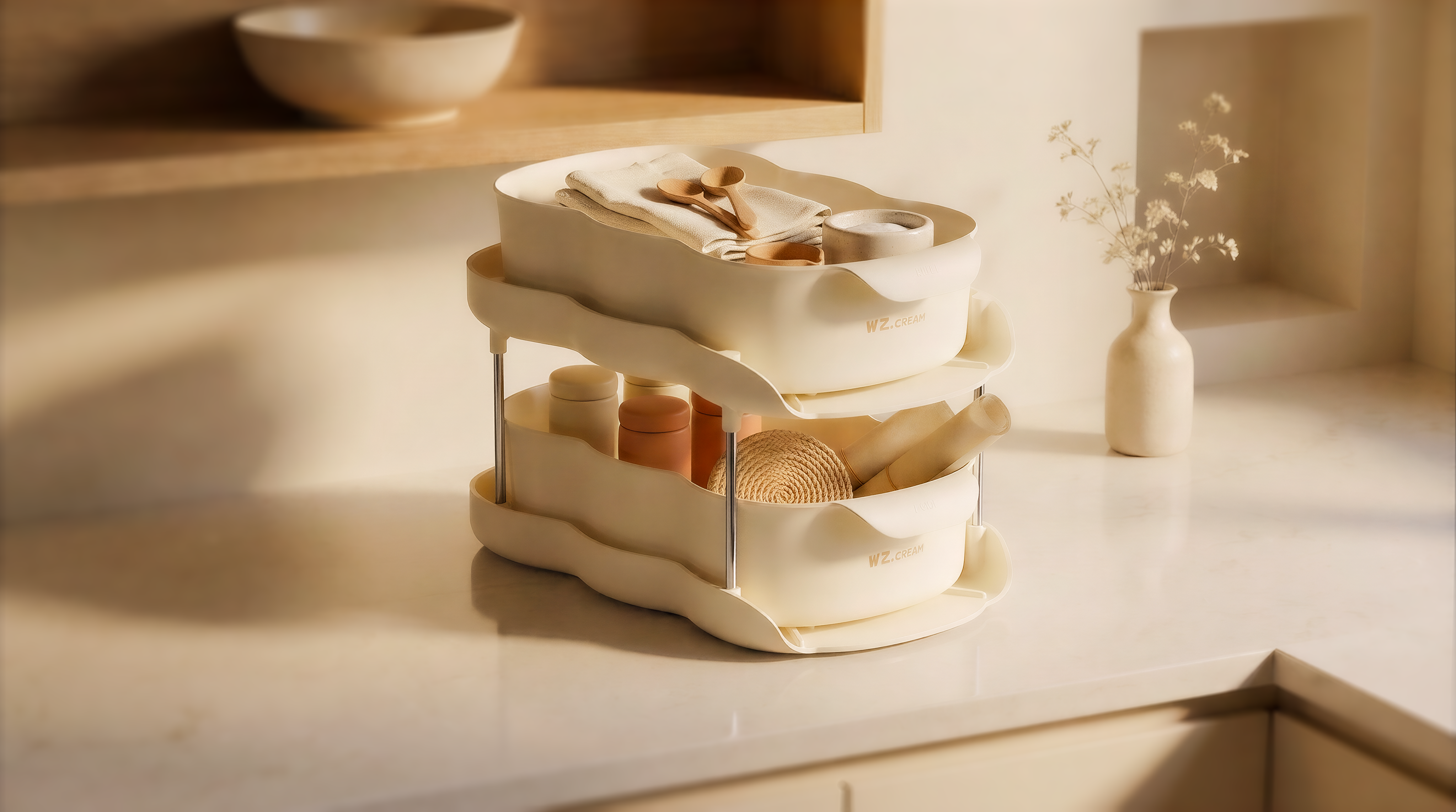 Storage products，Store things，Receive，product design，Cream wind，Household goods，