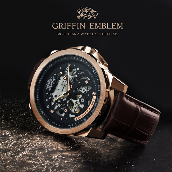 Wrist watch，Mechanical watch，griffin，man，Accessories，surface，