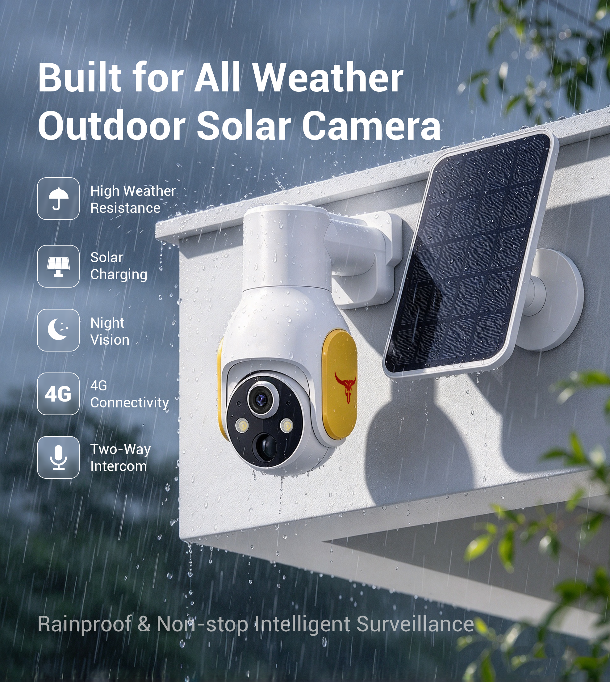 Outdoor Security，4G monitoring，Outdoor camera，