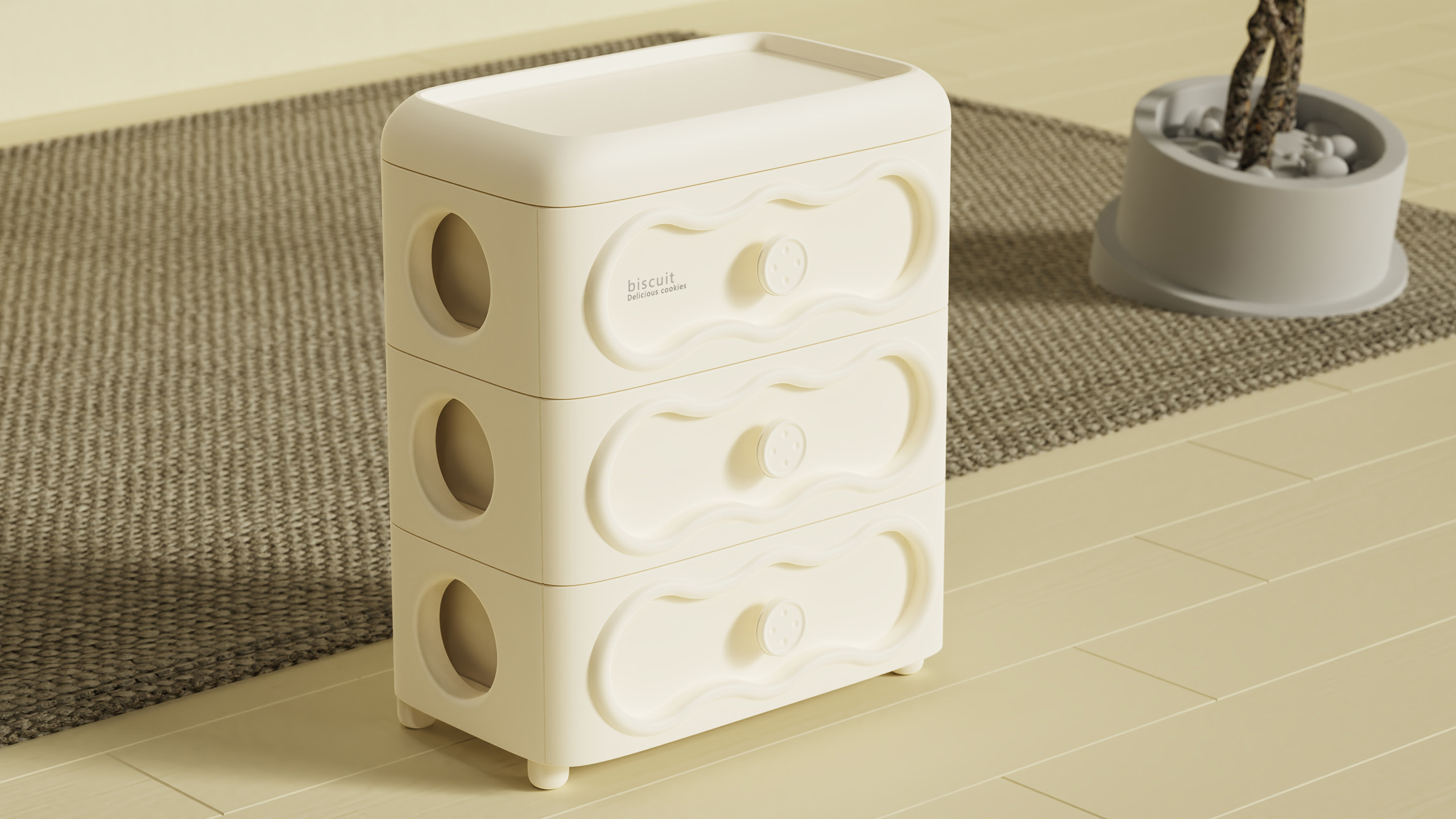 product design，industrial design，Appearance design，Drawer cabinet design，Storage cabinet design，Cabinet appearance design，