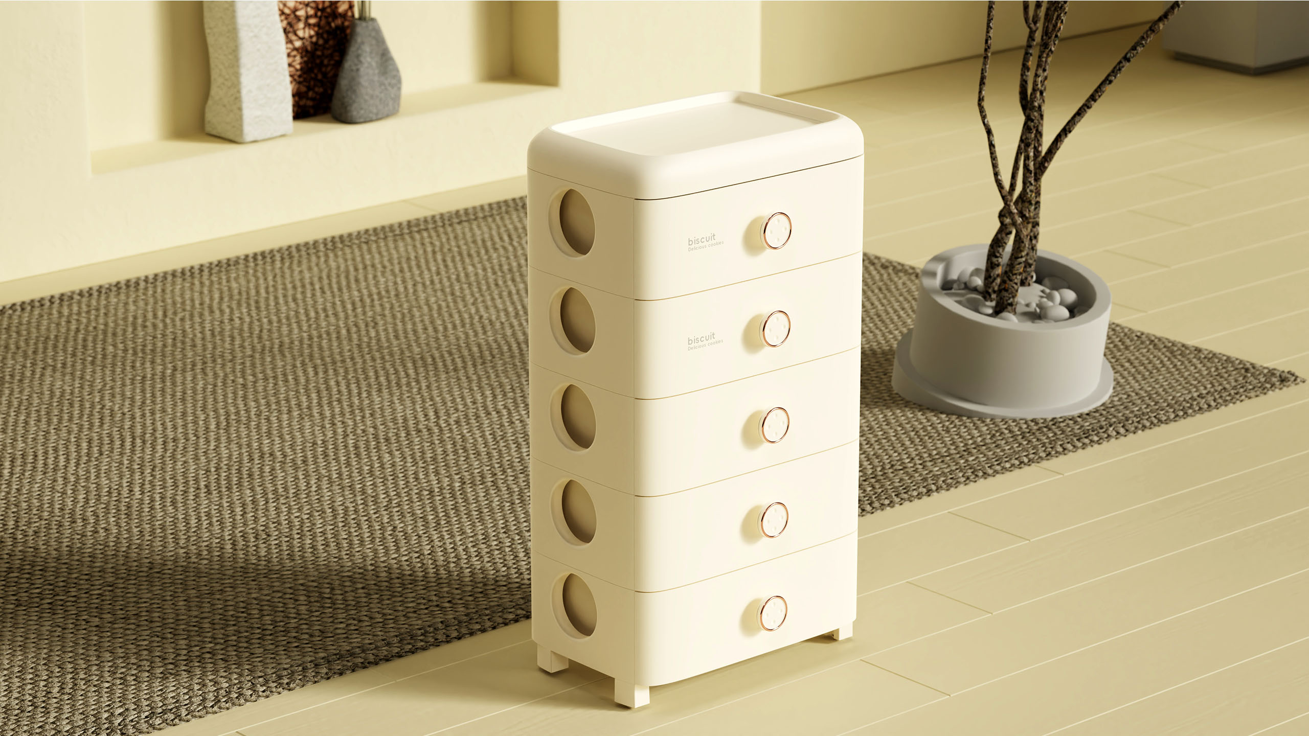 product design，industrial design，Appearance design，Drawer cabinet design，Storage cabinet design，Cabinet appearance design，