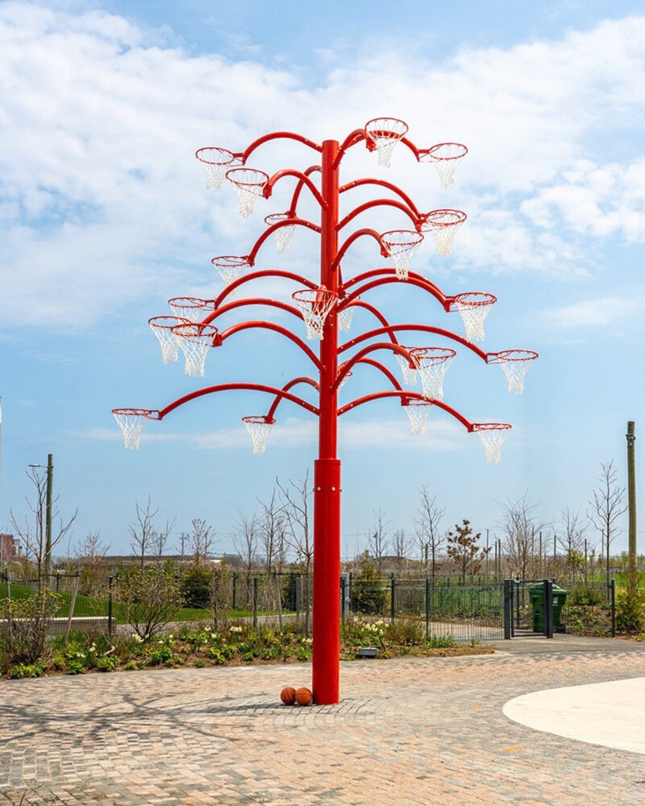 Outdoor public facilities，Sculpture，Basketball hoop，industrial design，