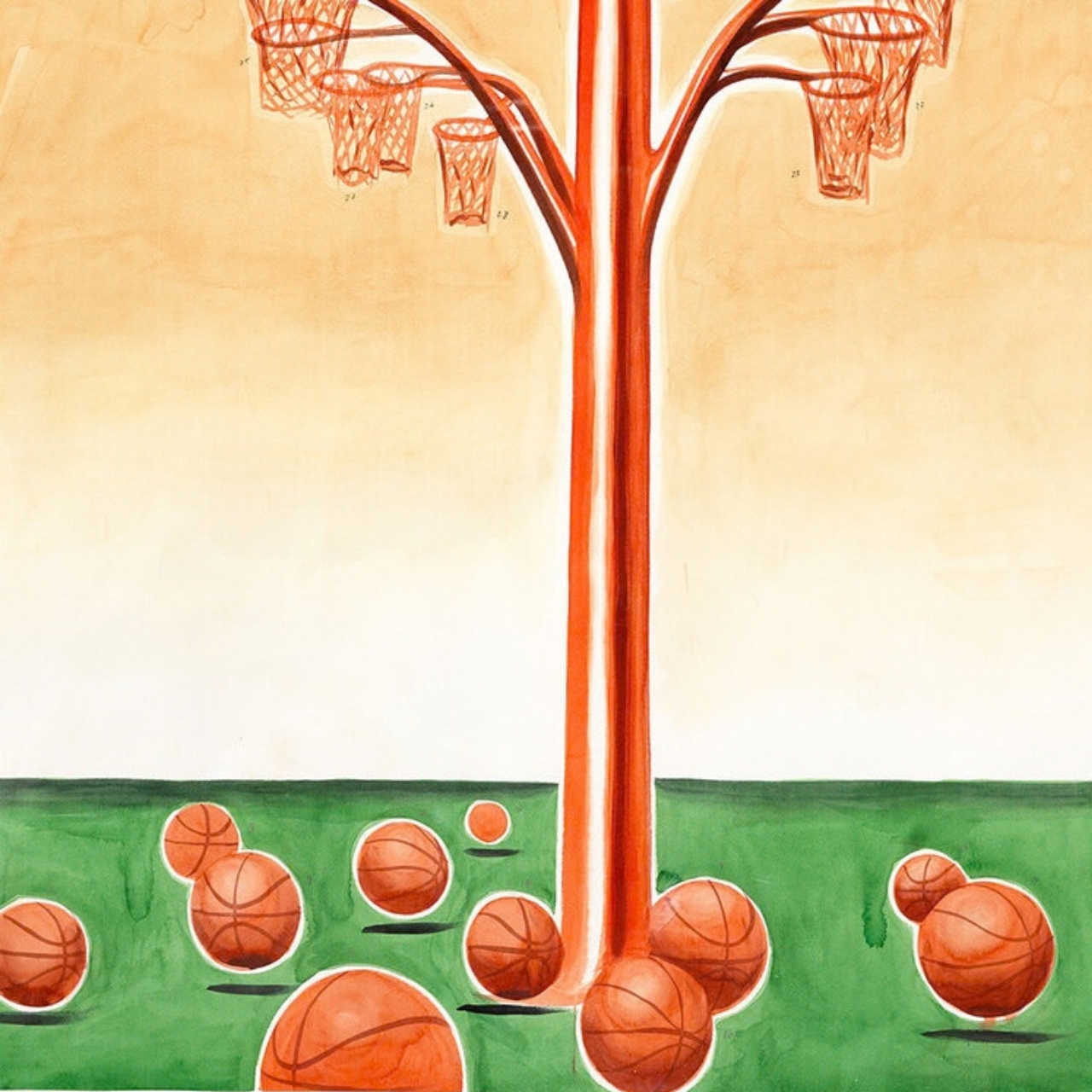 Outdoor public facilities，Sculpture，Basketball hoop，industrial design，