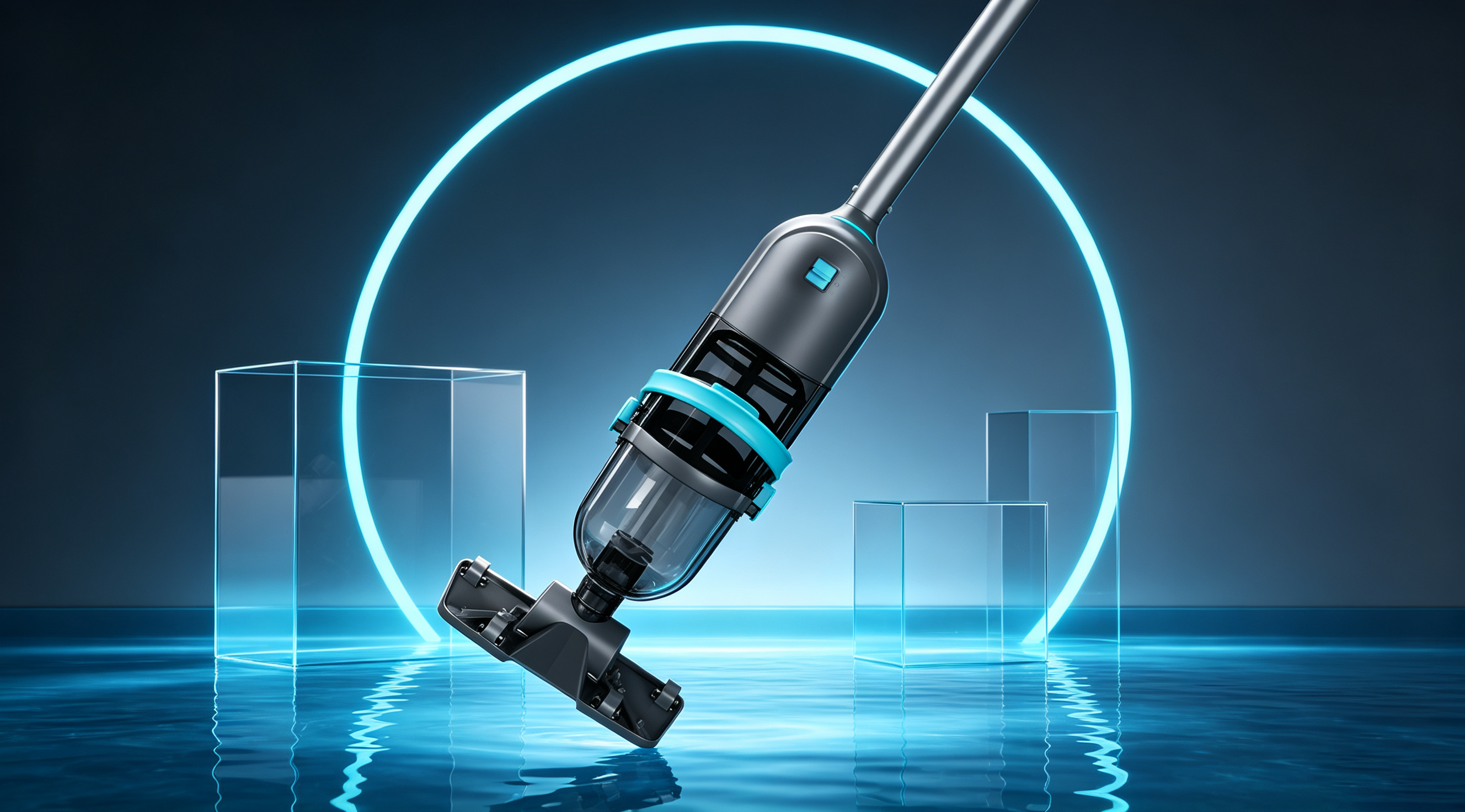 industrial design，Swimming pool suction device，Swimming Pool Cleaning Equipment，Hand-held cleaning tool，product design，pool cleaner，Keyshot rendering，