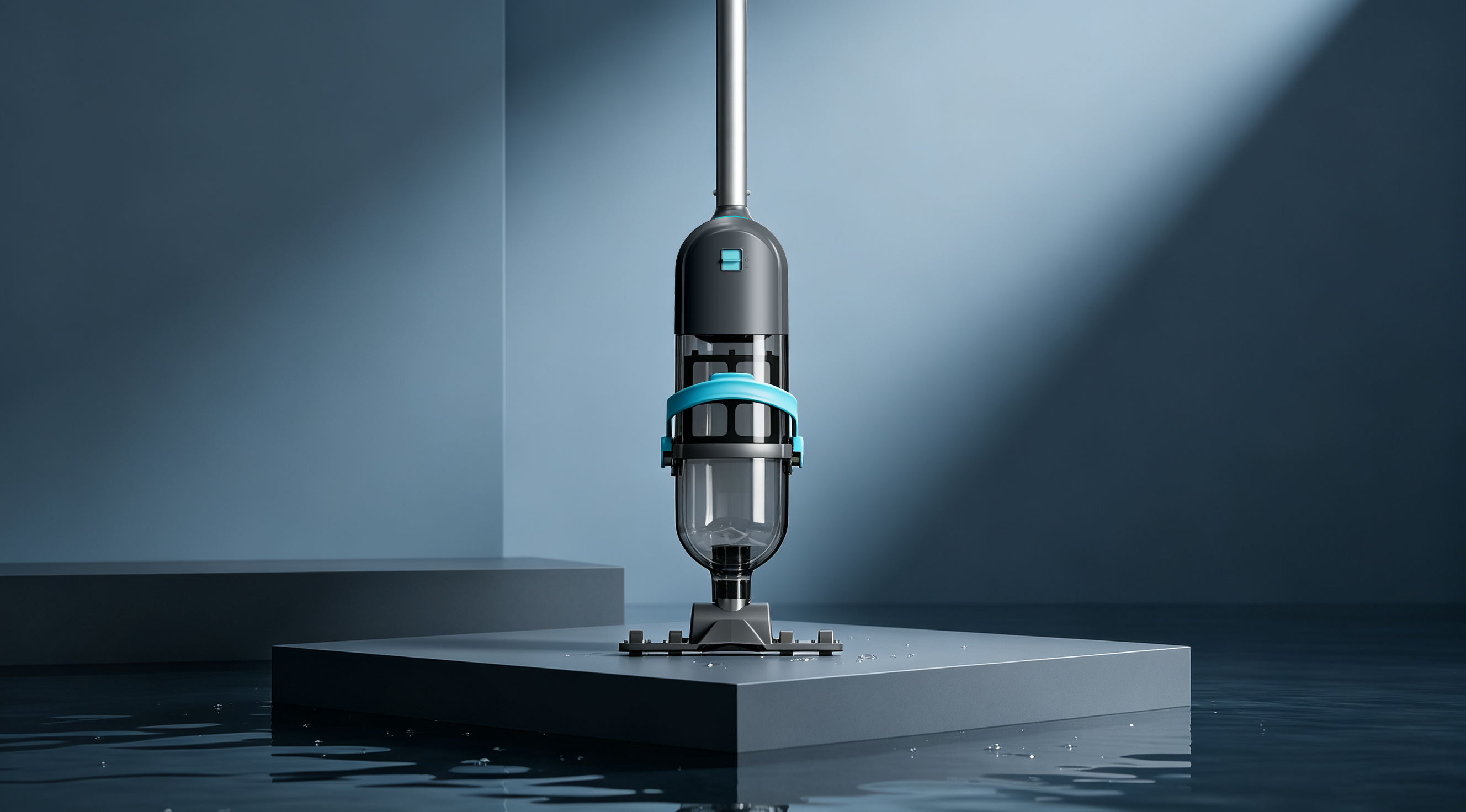 industrial design，Swimming pool suction device，Swimming Pool Cleaning Equipment，Hand-held cleaning tool，product design，pool cleaner，Keyshot rendering，