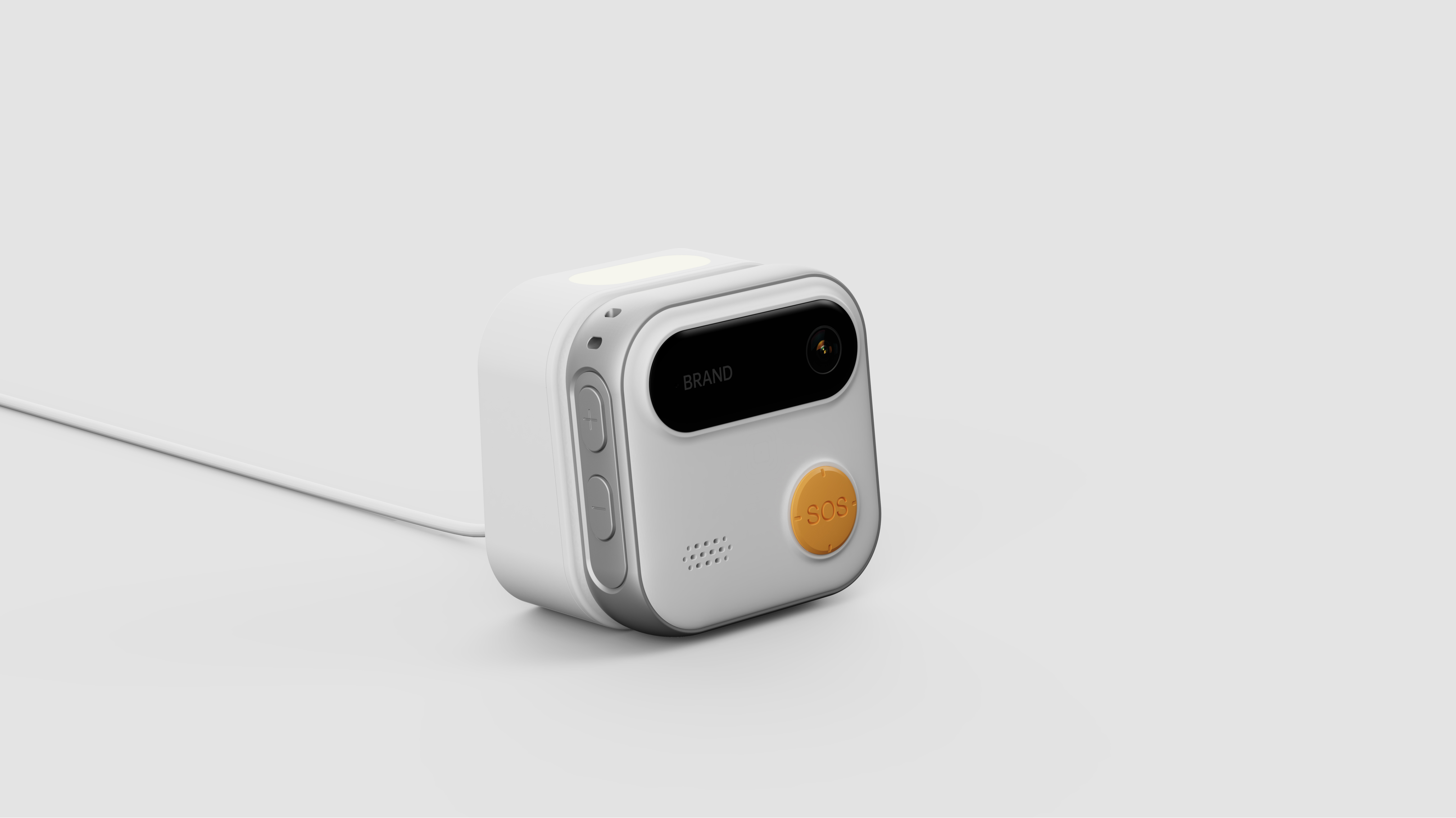 industrial design，Elderly Monitoring Equipment，Smart wear，SOS Emergency Call，Aging design，product design，Keyshot rendering，