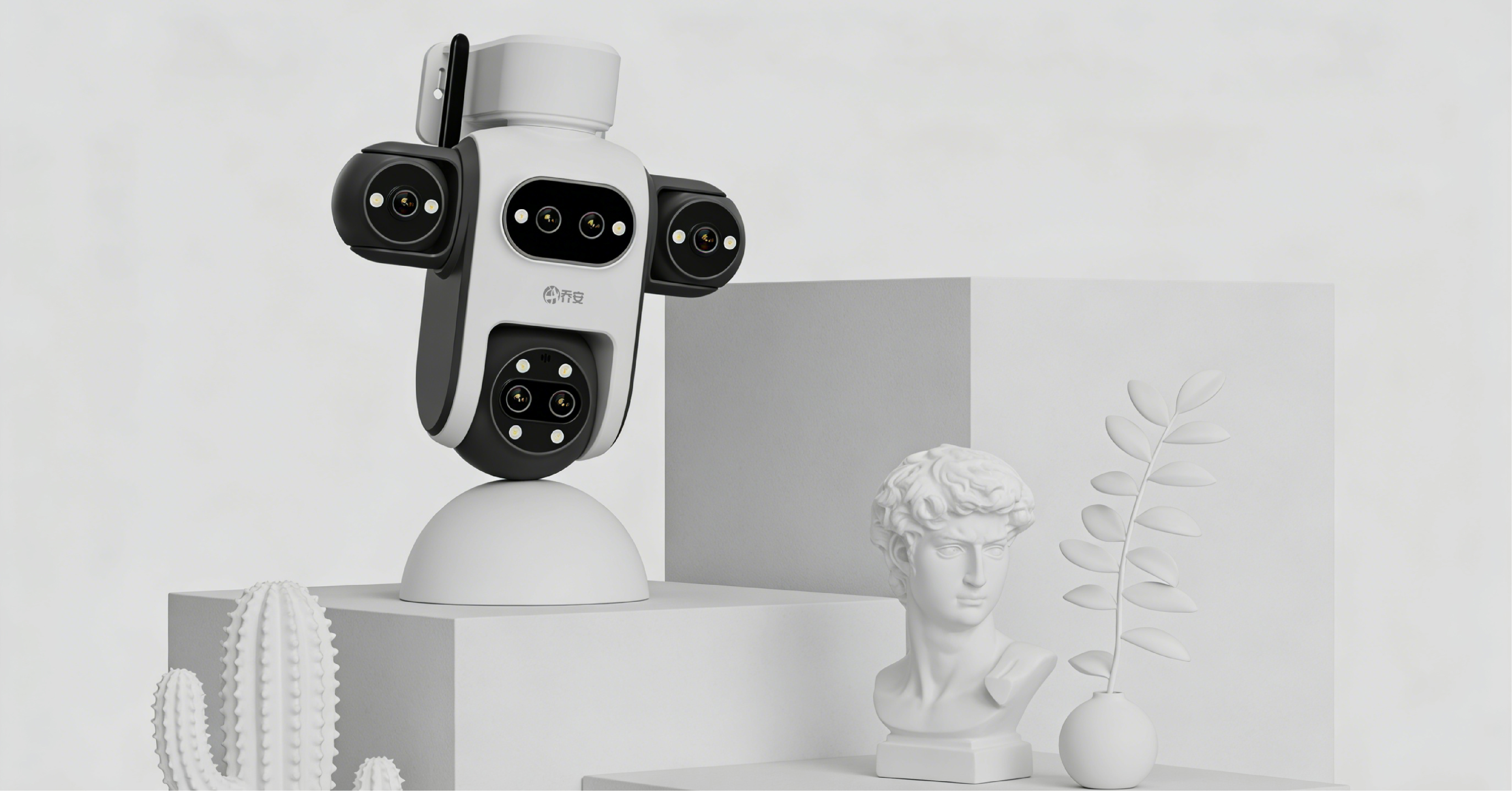 industrial design，Surveillance camera，Multi-camera system，Home Security，product design，Keyshot rendering，