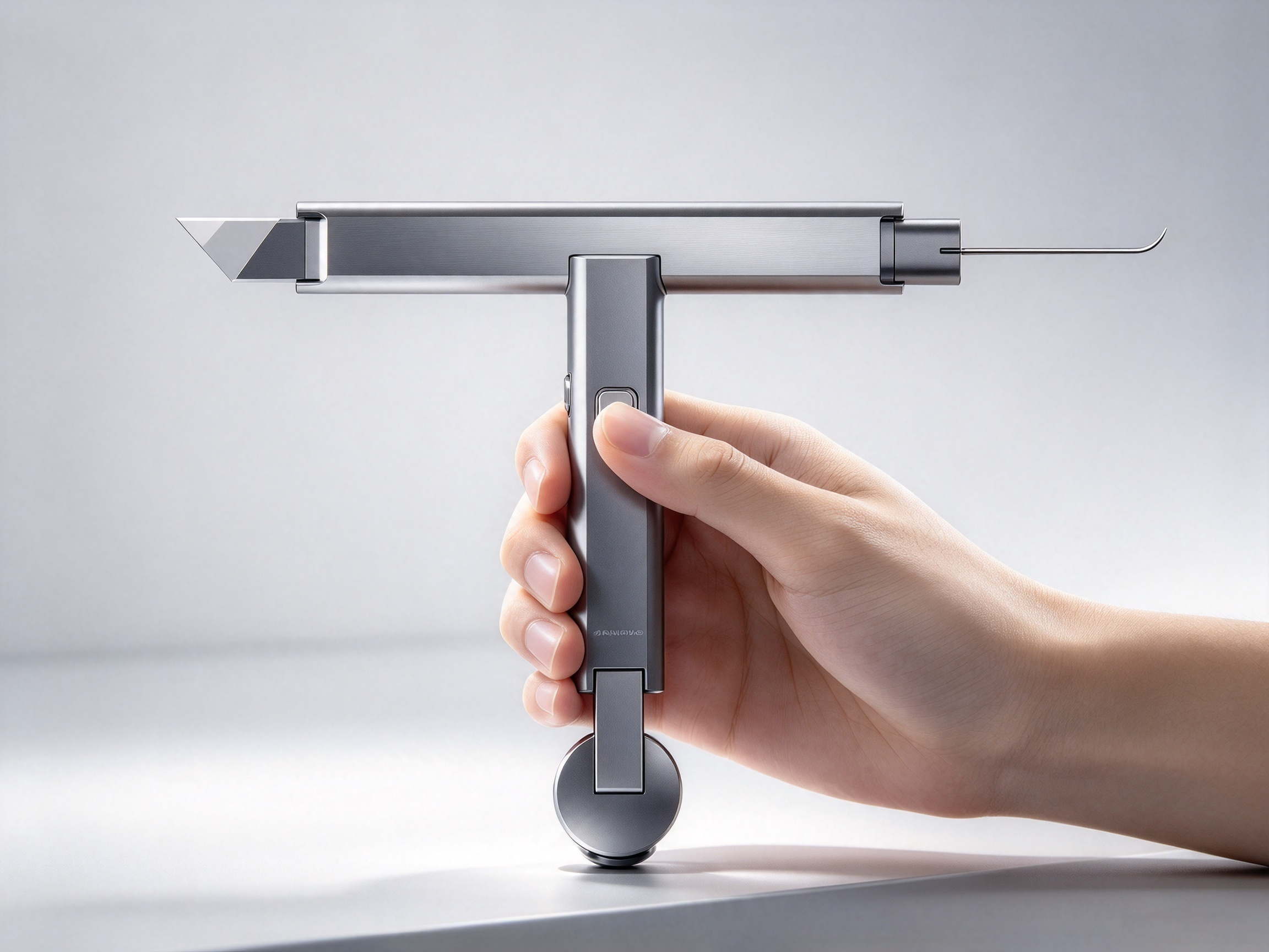 Three-in-one work of screen window installation tool and screen window pressure strip roller tool，