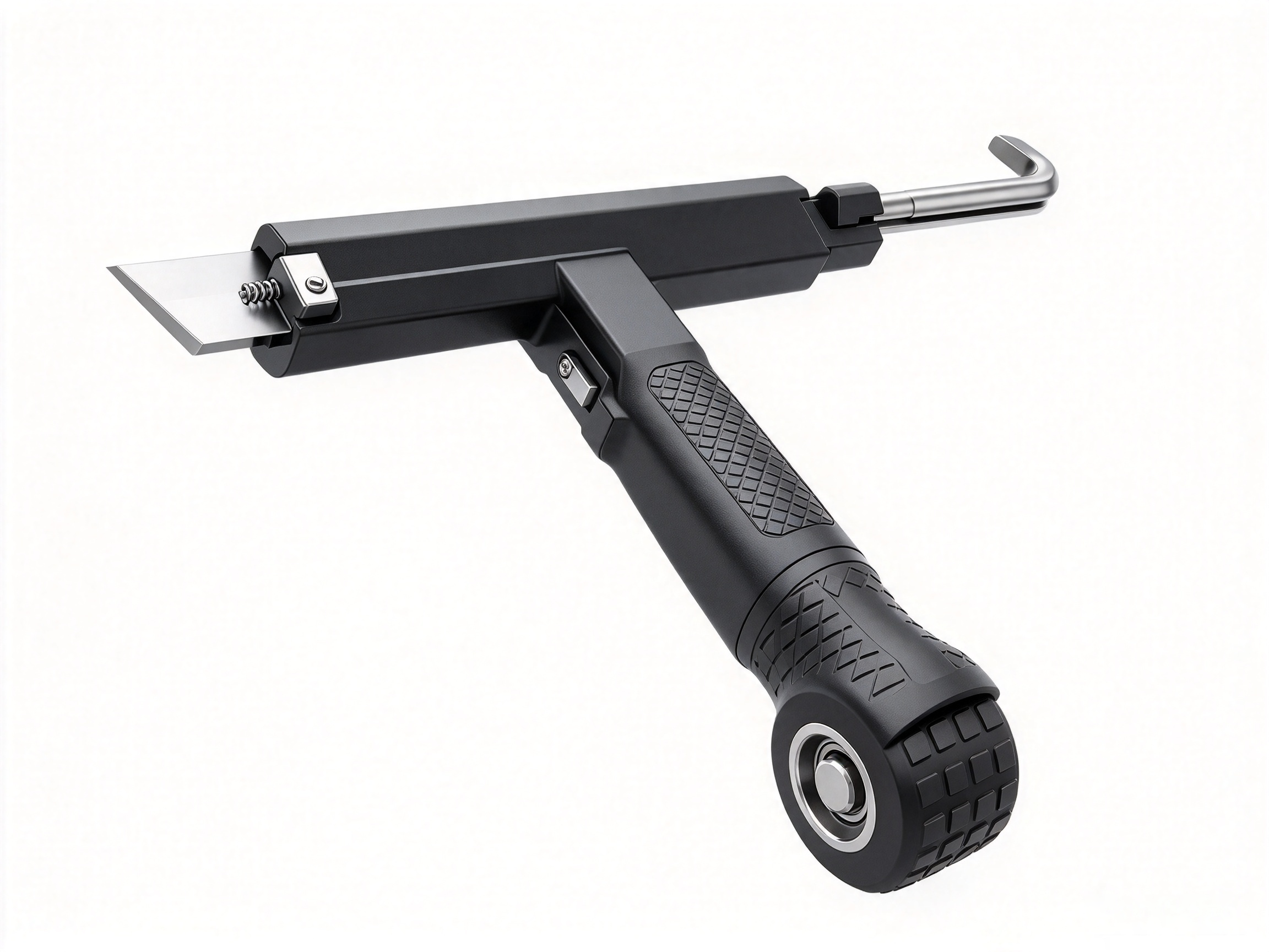 Three-in-one work of screen window installation tool and screen window pressure strip roller tool，