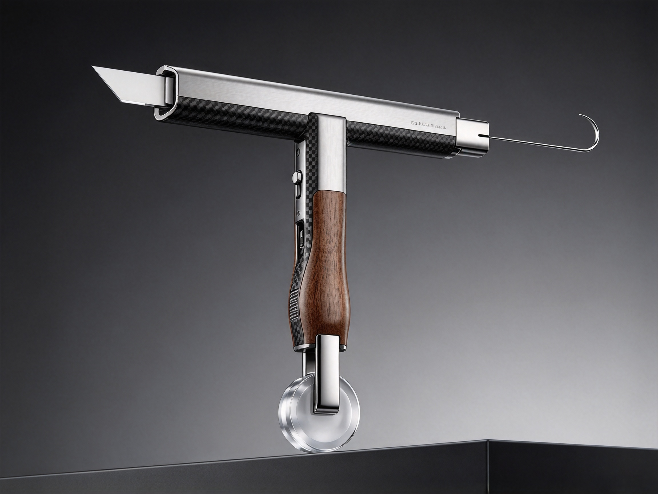 Three-in-one work of screen window installation tool and screen window pressure strip roller tool，