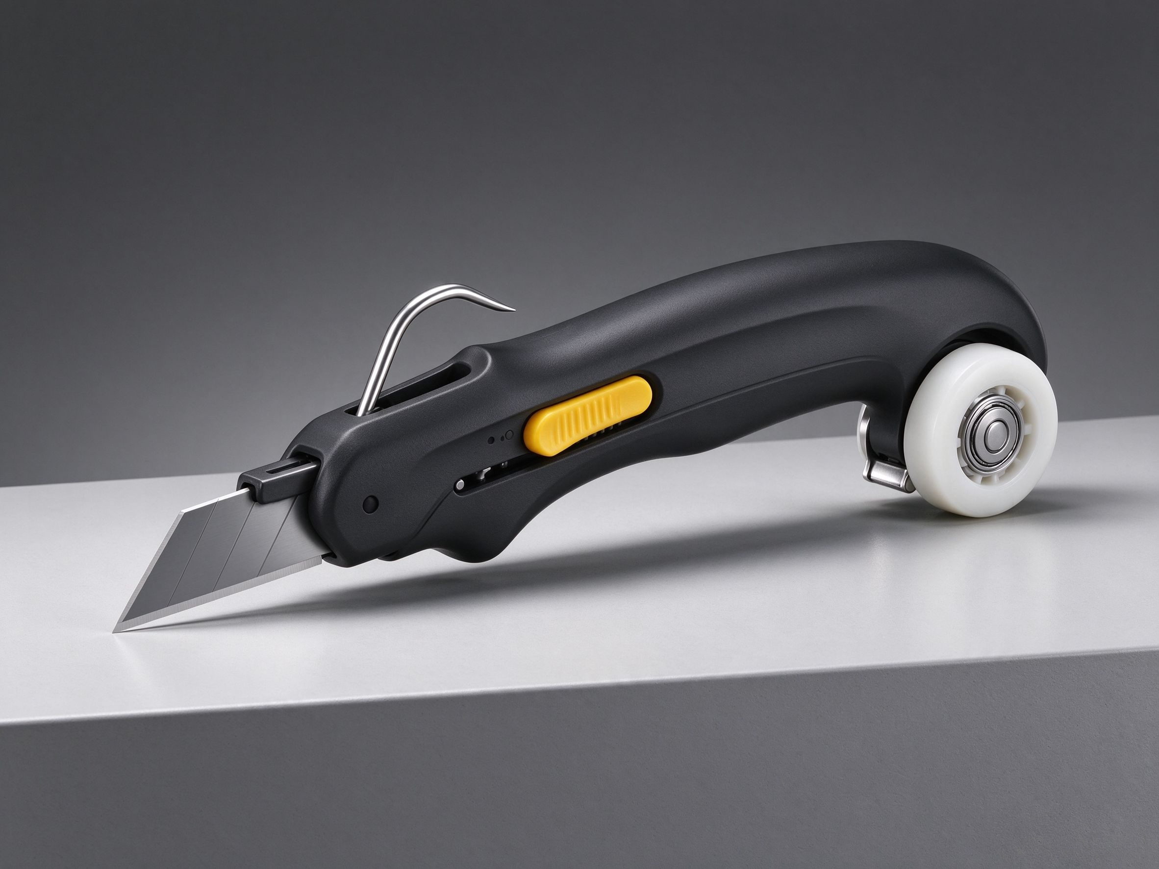 Three-in-one work of screen window installation tool and screen window pressure strip roller tool，