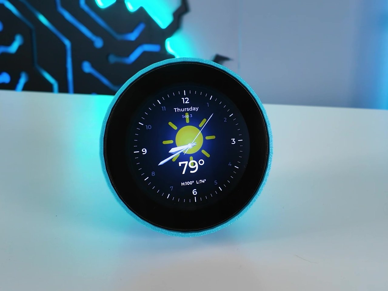 Round Weather Clock，Weather Clock，intelligence，Digital，