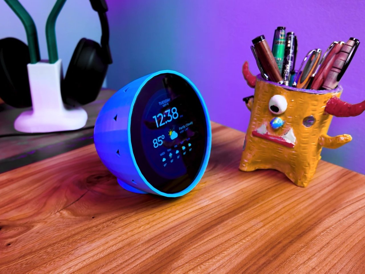 Round Weather Clock，Weather Clock，intelligence，Digital，