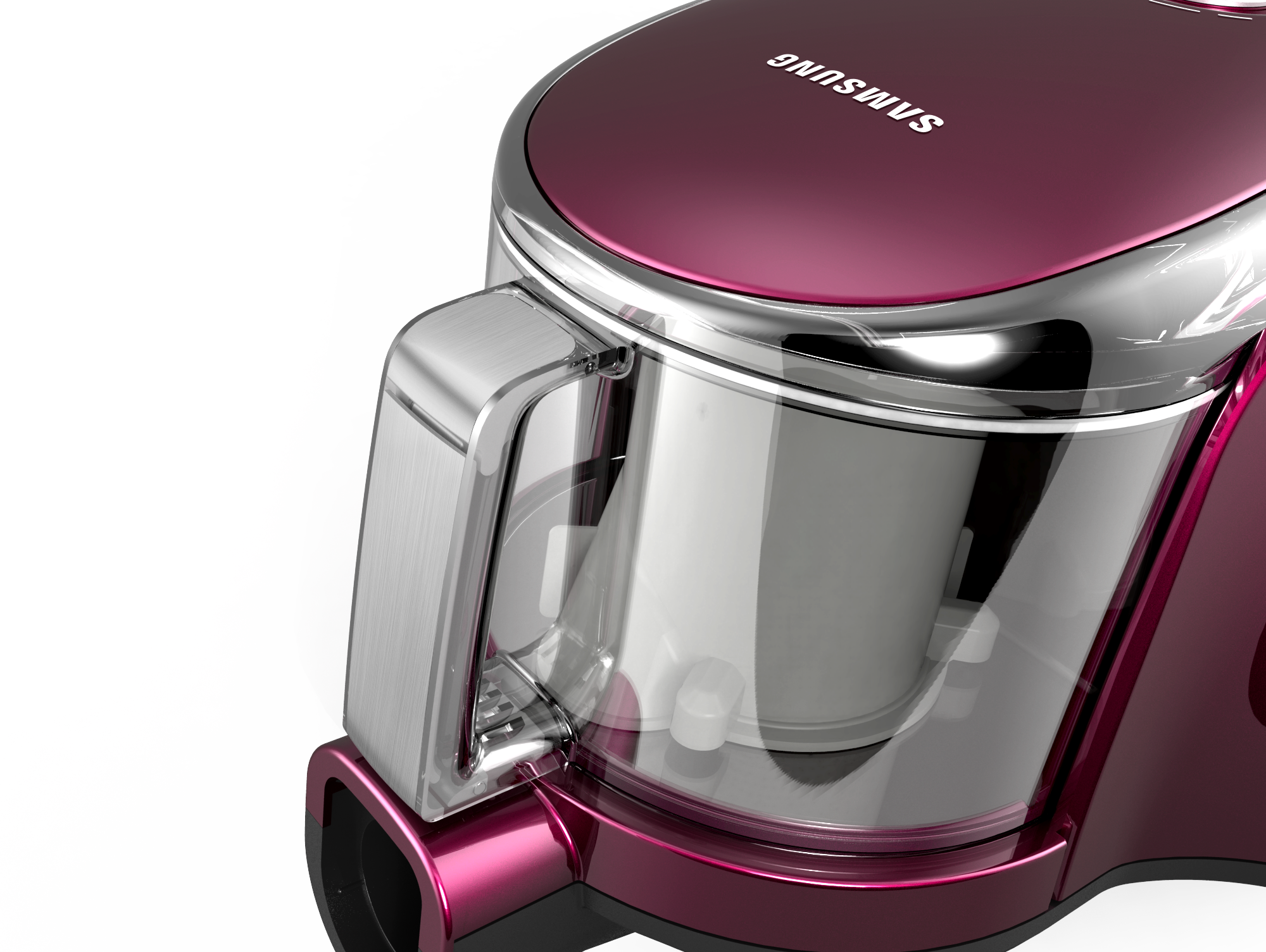 Model rendering，Transparent material，Tank vacuum cleaner，Samsung，
