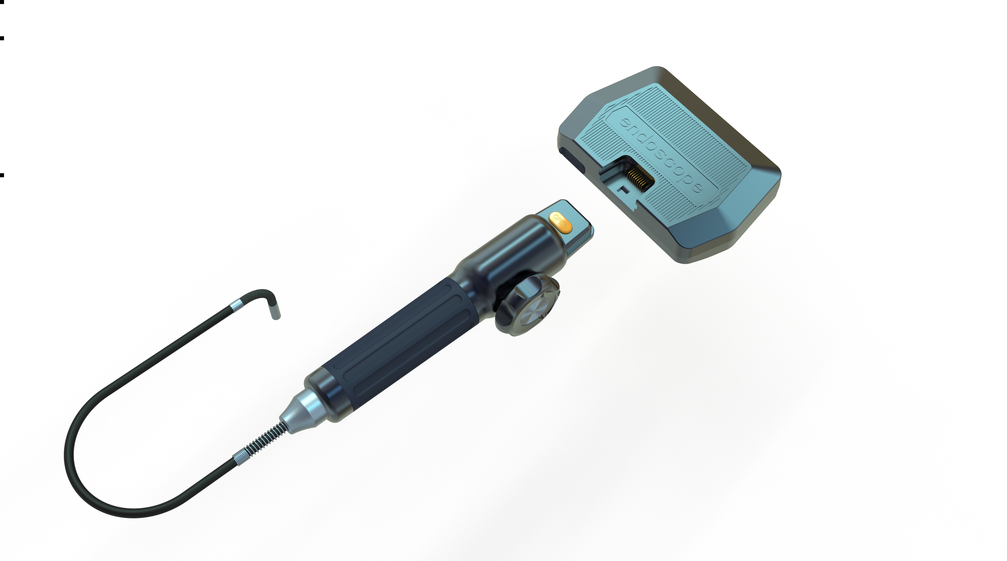 Endoscope design，Industrial endoscope，industrial design，product design，Appearance design，Product structure design，Industrial equipment design，Industrial instrument design，