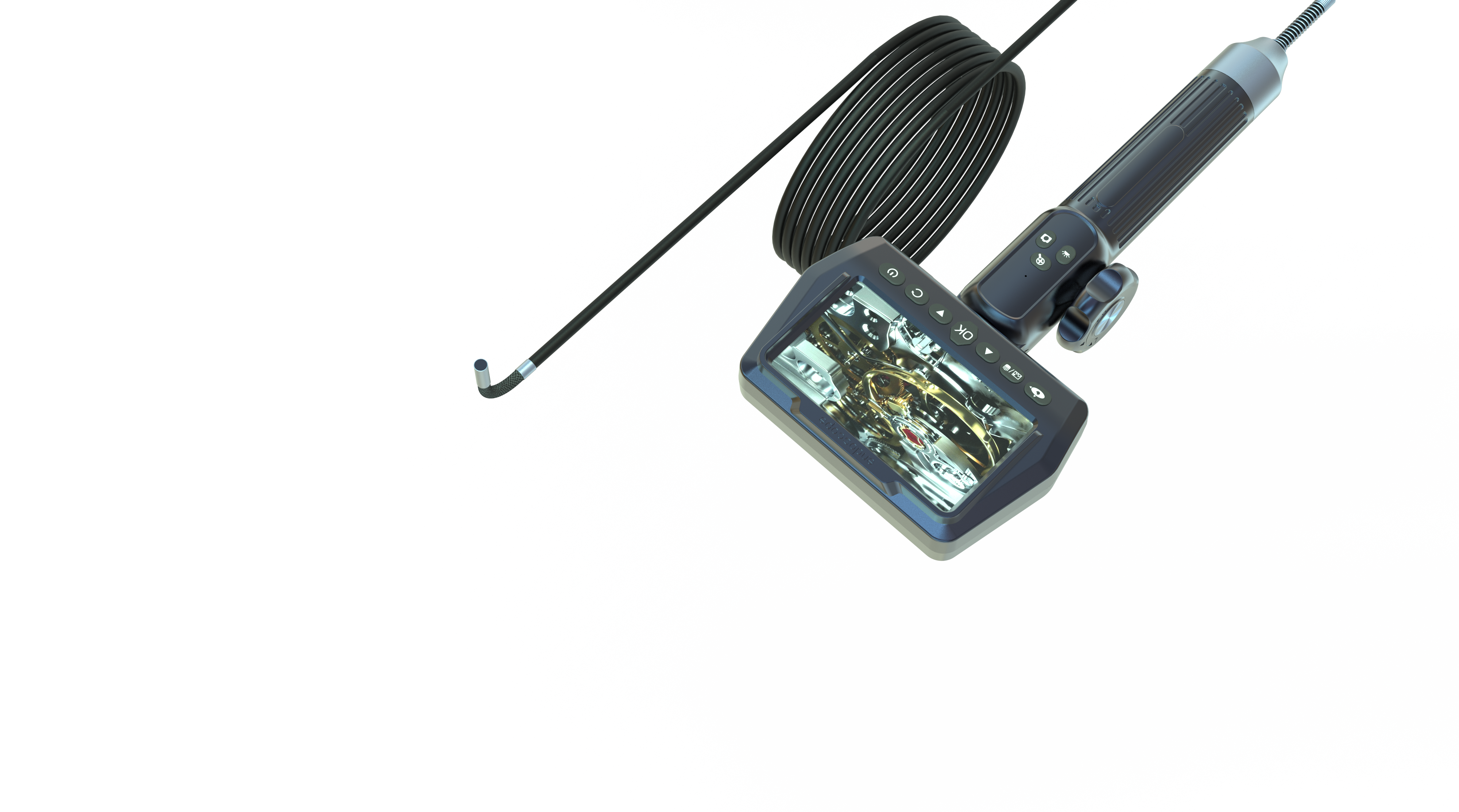 Endoscope design，Industrial endoscope，industrial design，product design，Appearance design，Product structure design，Industrial equipment design，Industrial instrument design，