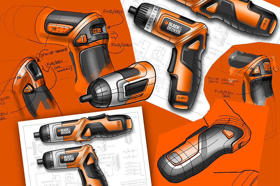 工业设计，手绘，效果图，手持工具，工具，