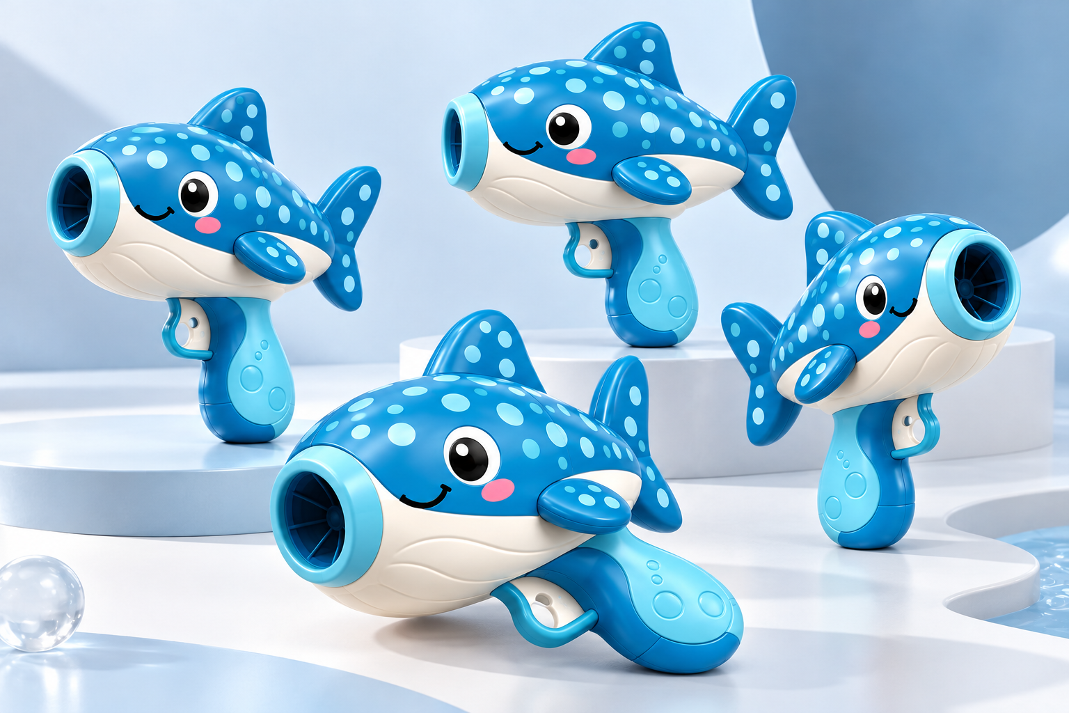 industrial design，product design，Toy design，Children's Toys，Bubble Gun，Bionics Design ，Whale shark，Product rendering，
