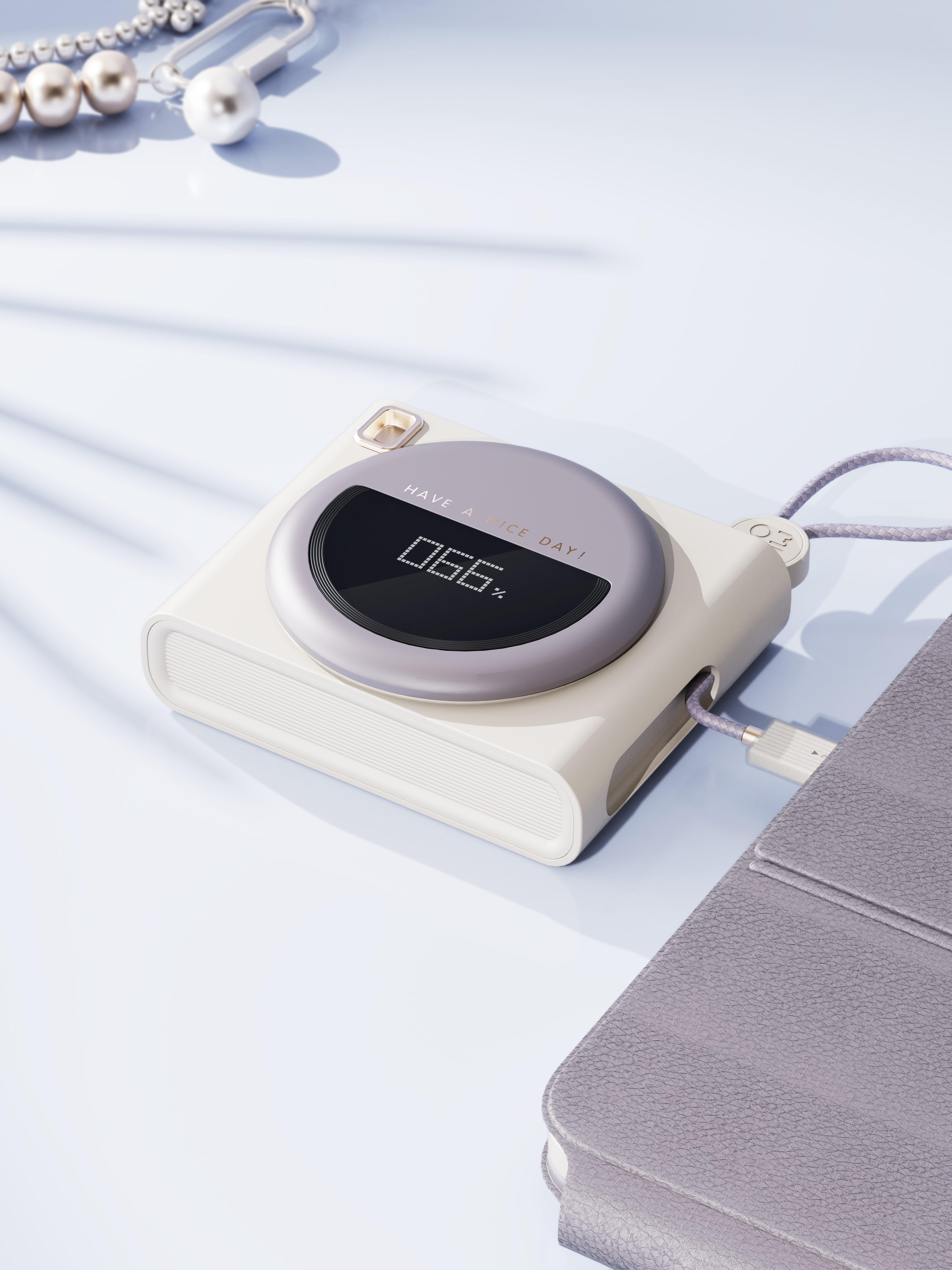 portable battery，Retro，delicate，dopamine，Creative Digital，camera，Magnetic charging treasure，3c，