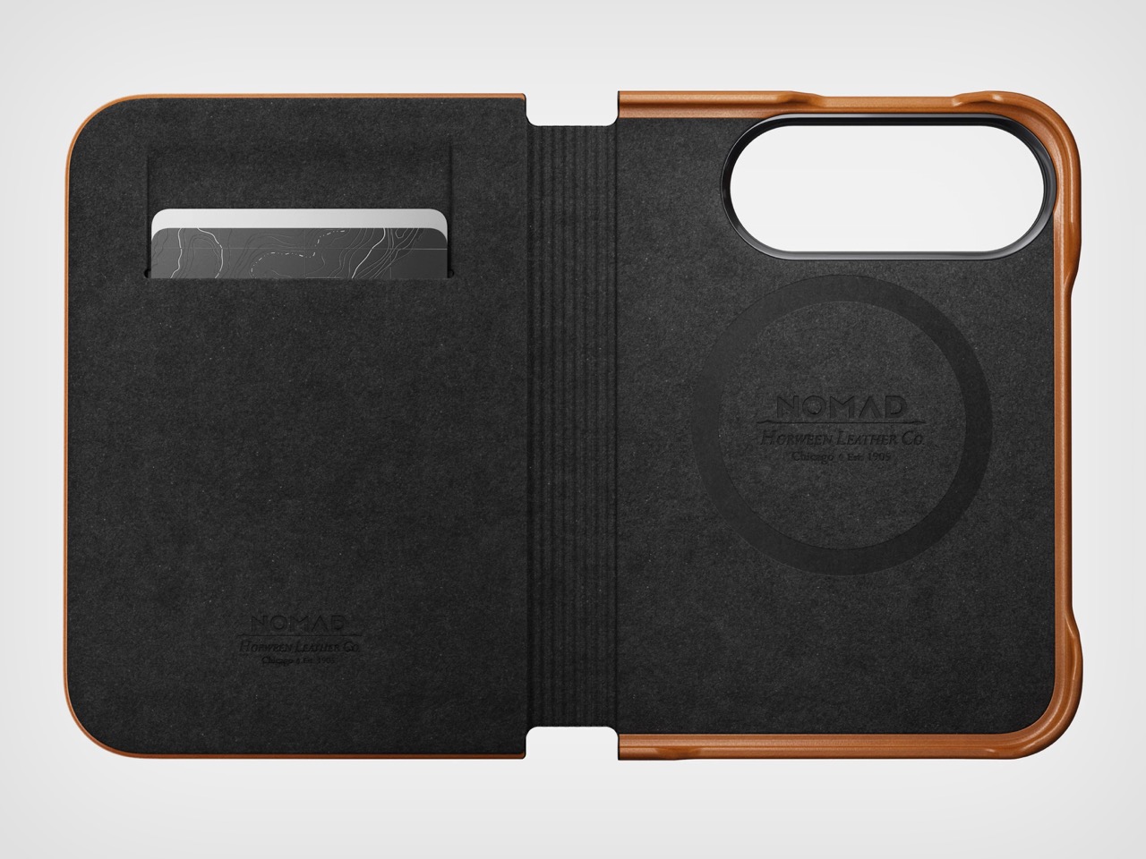 Horween leather，Clip Design，All-inclusive folio，