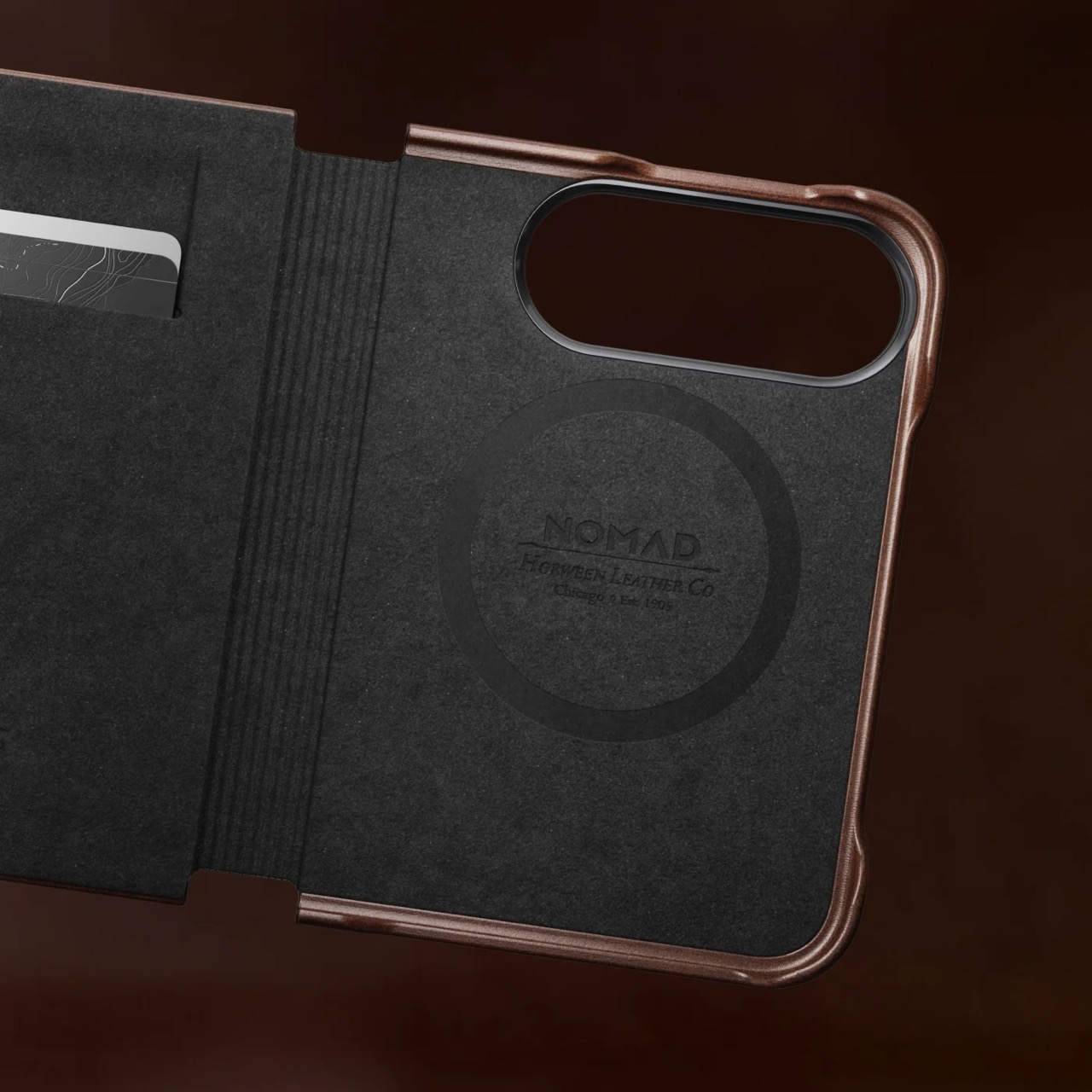 Horween leather，Clip Design，All-inclusive folio，