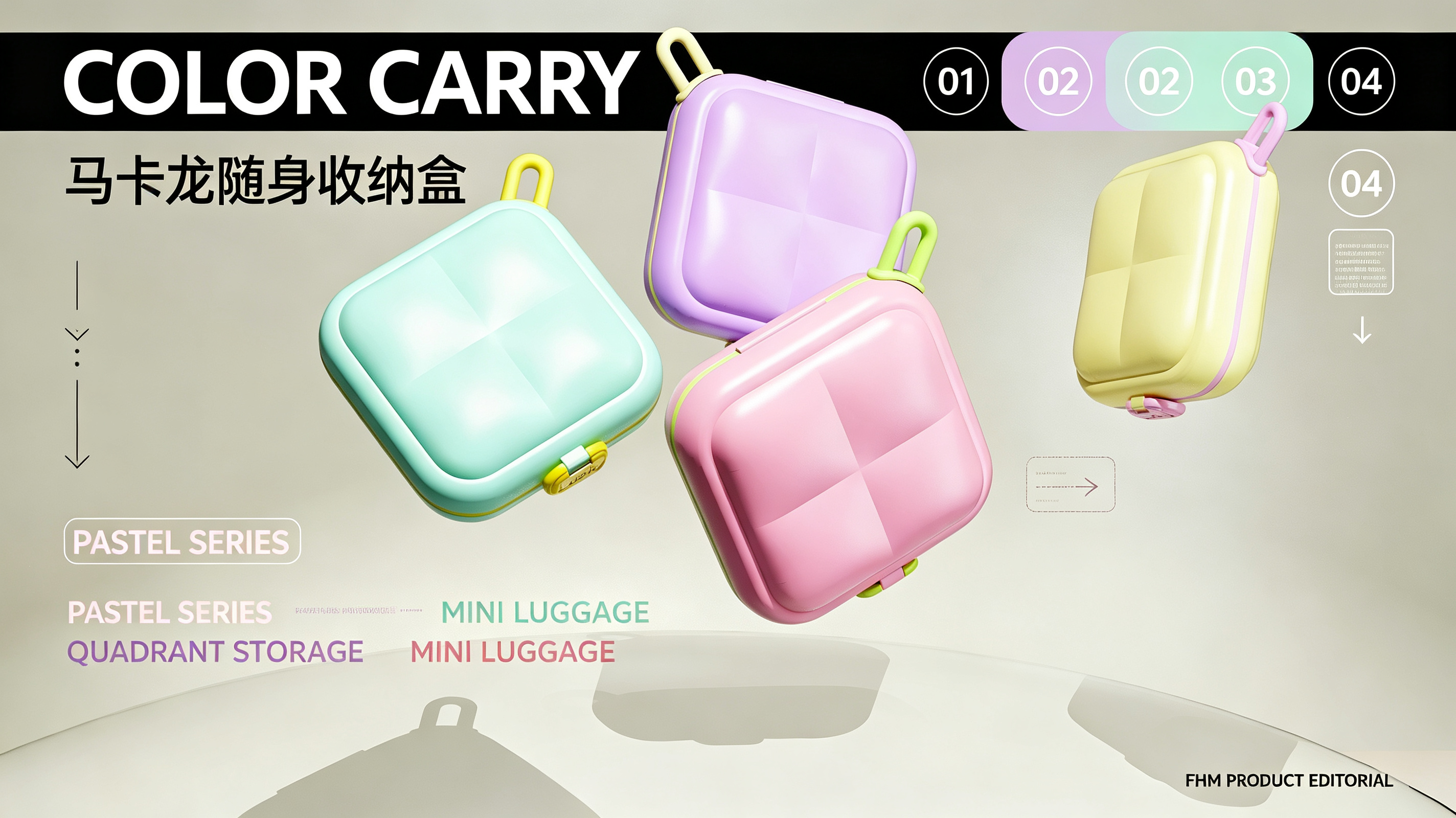 Medicine box，Portable，travel，