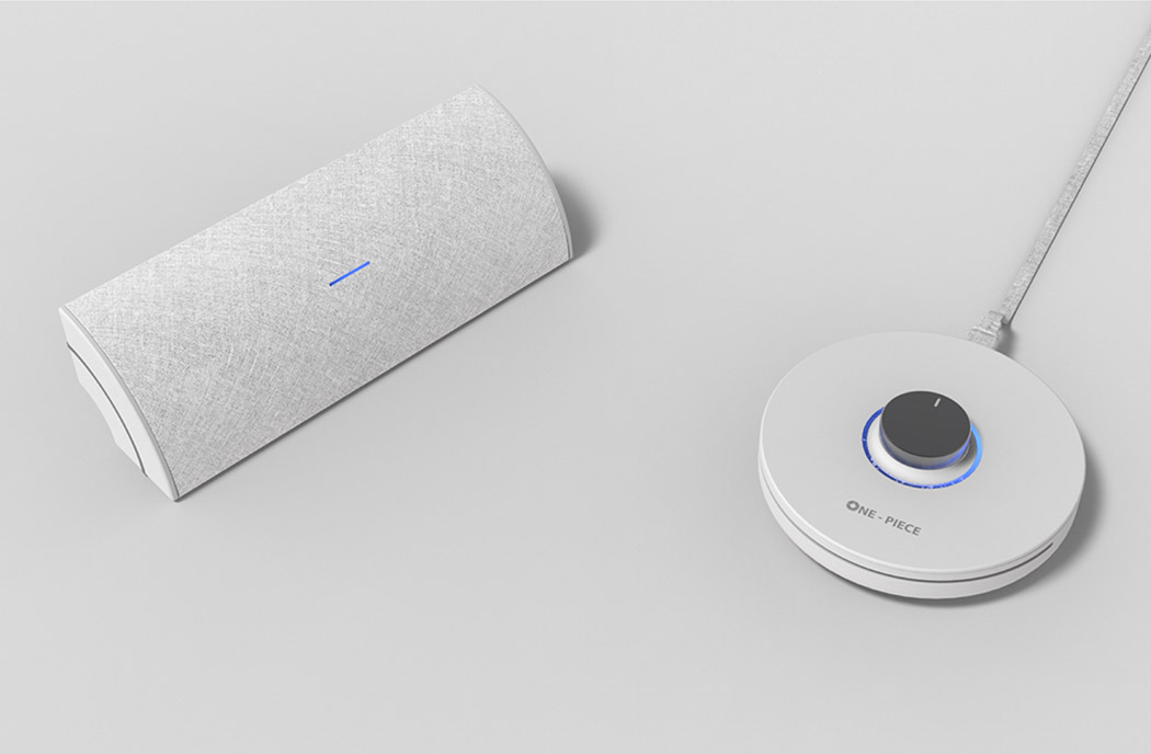 cylindrical，One Piece，loudspeaker box，wireless，Do Hyeung Kim，