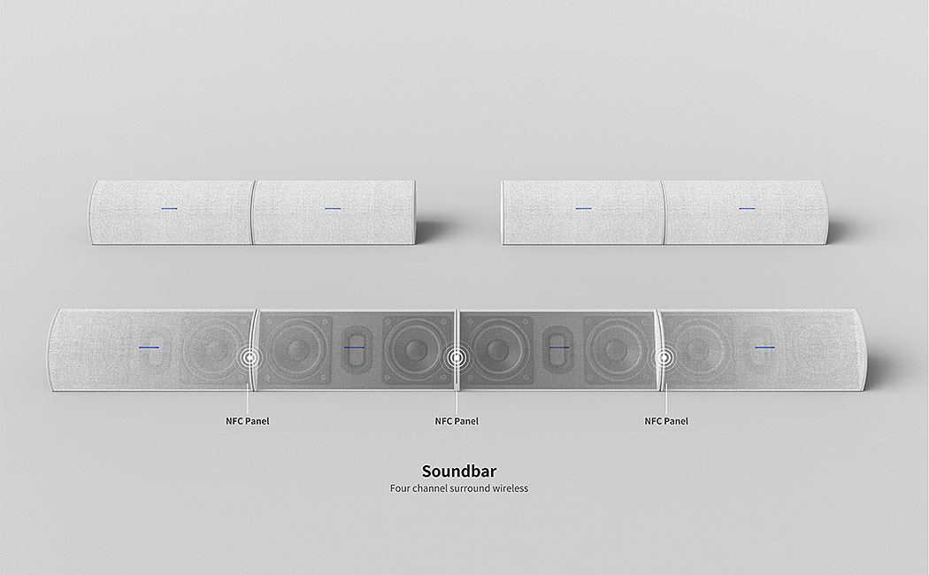 cylindrical，One Piece，loudspeaker box，wireless，Do Hyeung Kim，