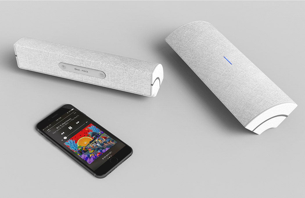 cylindrical，One Piece，loudspeaker box，wireless，Do Hyeung Kim，