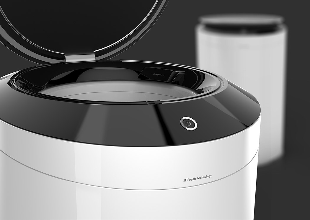 Turbulence design，LED lamp，curved surface，Washing machine，speed，