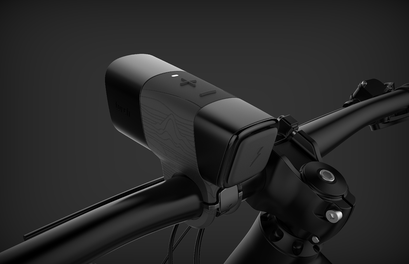 Bicycle lamp，black，security，