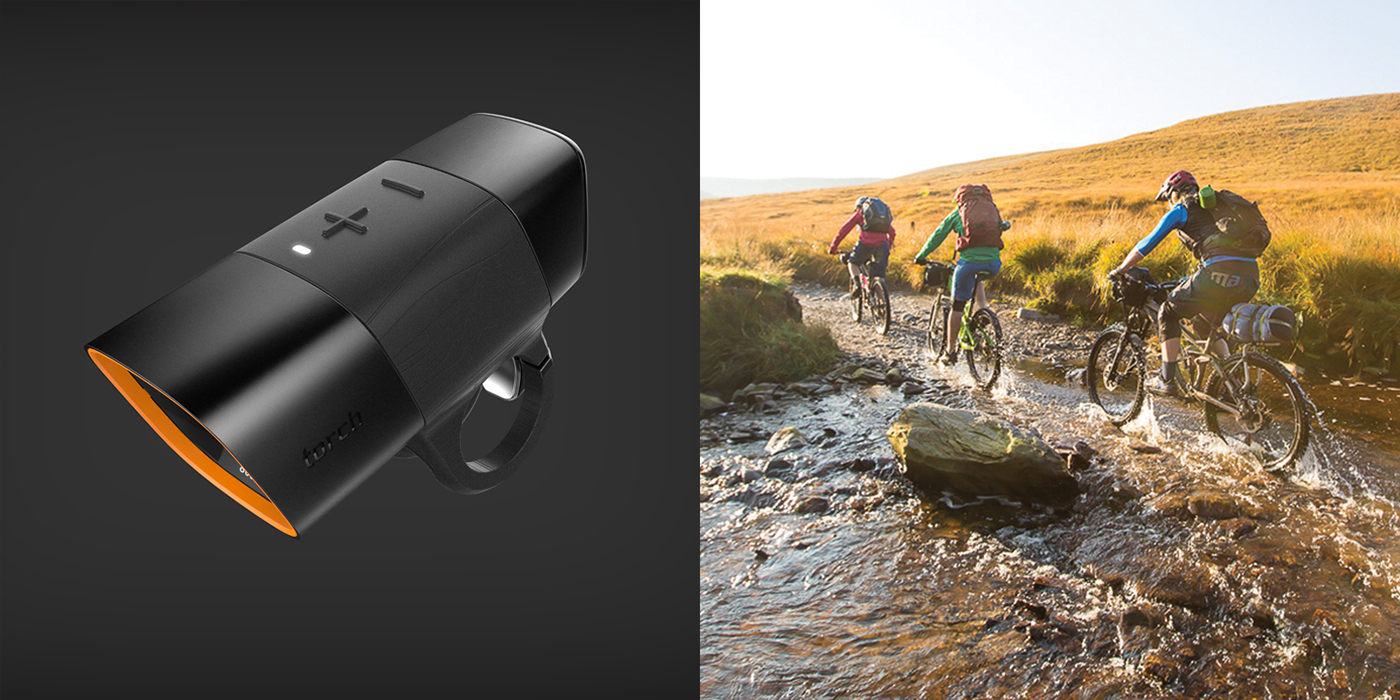 Bicycle lamp，black，security，