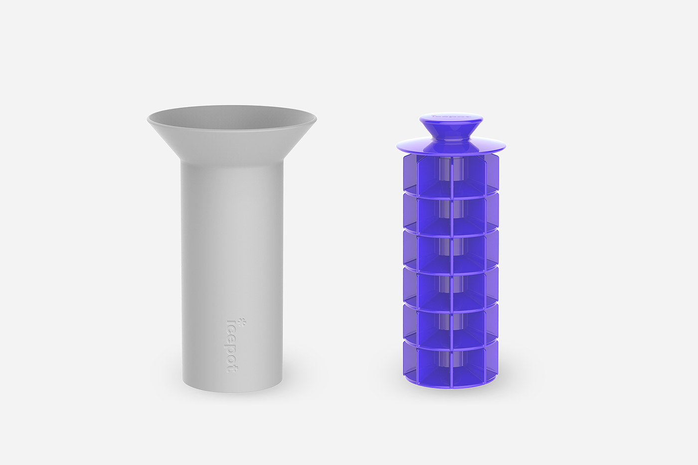 icepot，intenxiv Inc，ice tray，white，