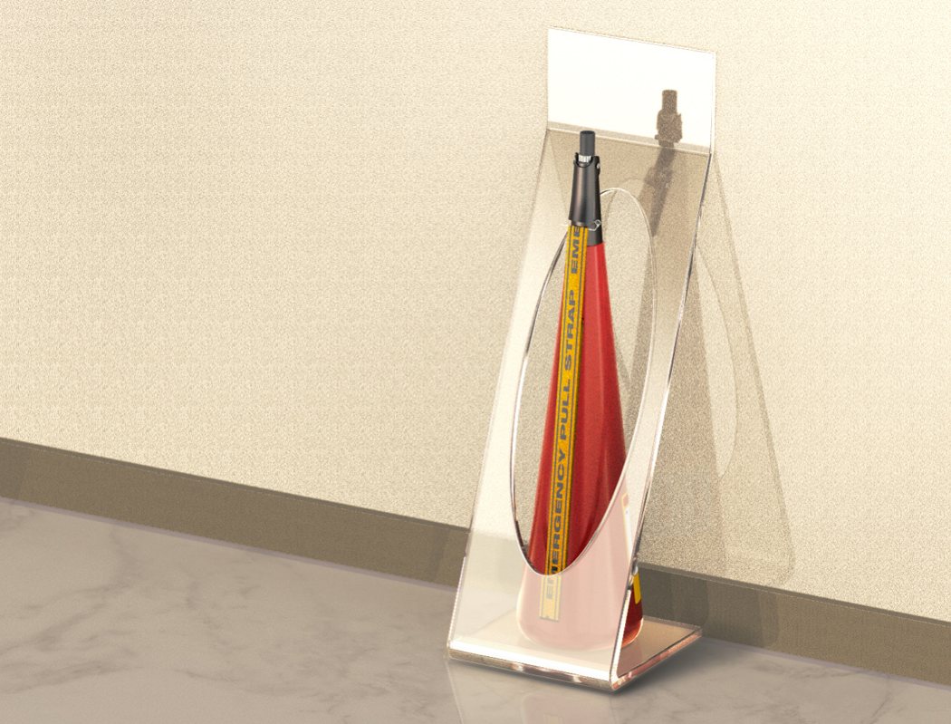 tool，Oblique back，Shoulder strap，Fire Extinguisher，