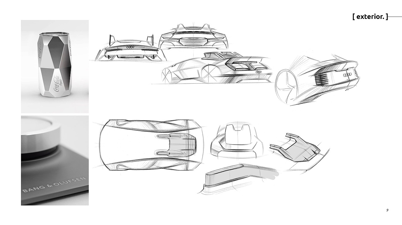 Design process，Concept car design，audi，