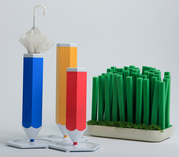 Umbrella，Receive，color，pencil，Cartoon，