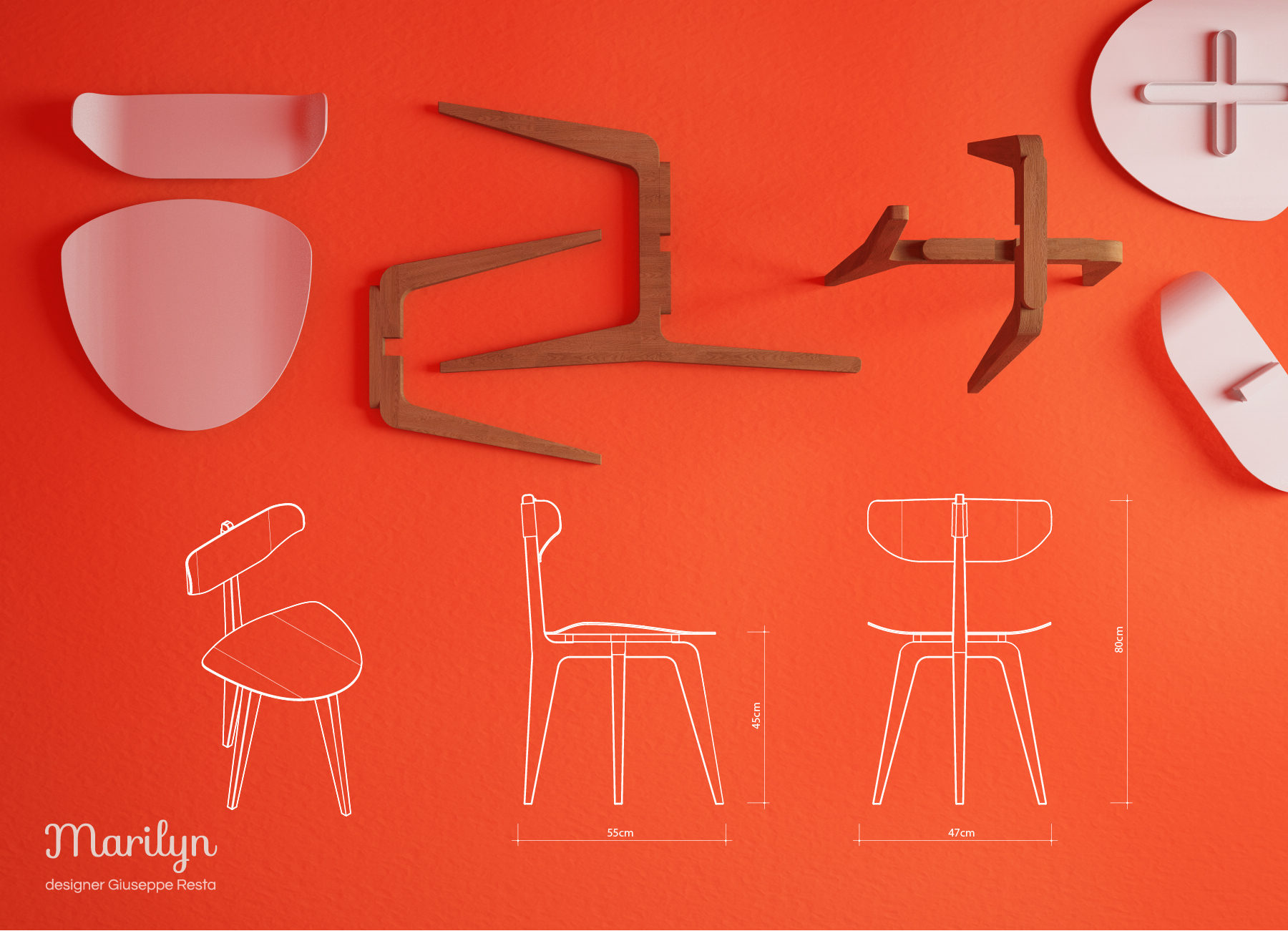 Marilyn，Chair design，product design，