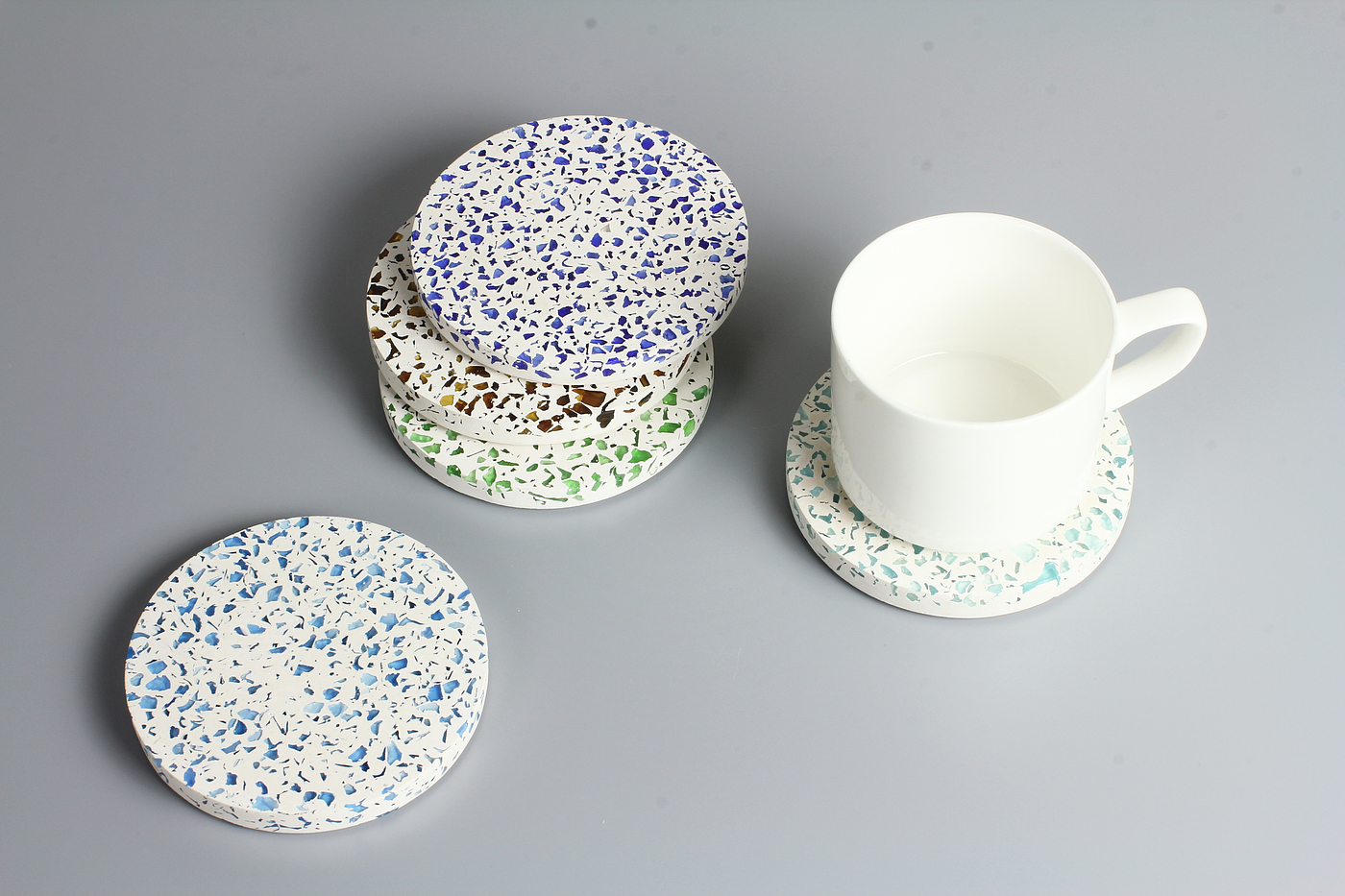 Nordic style，Coaster，Terrazzo，