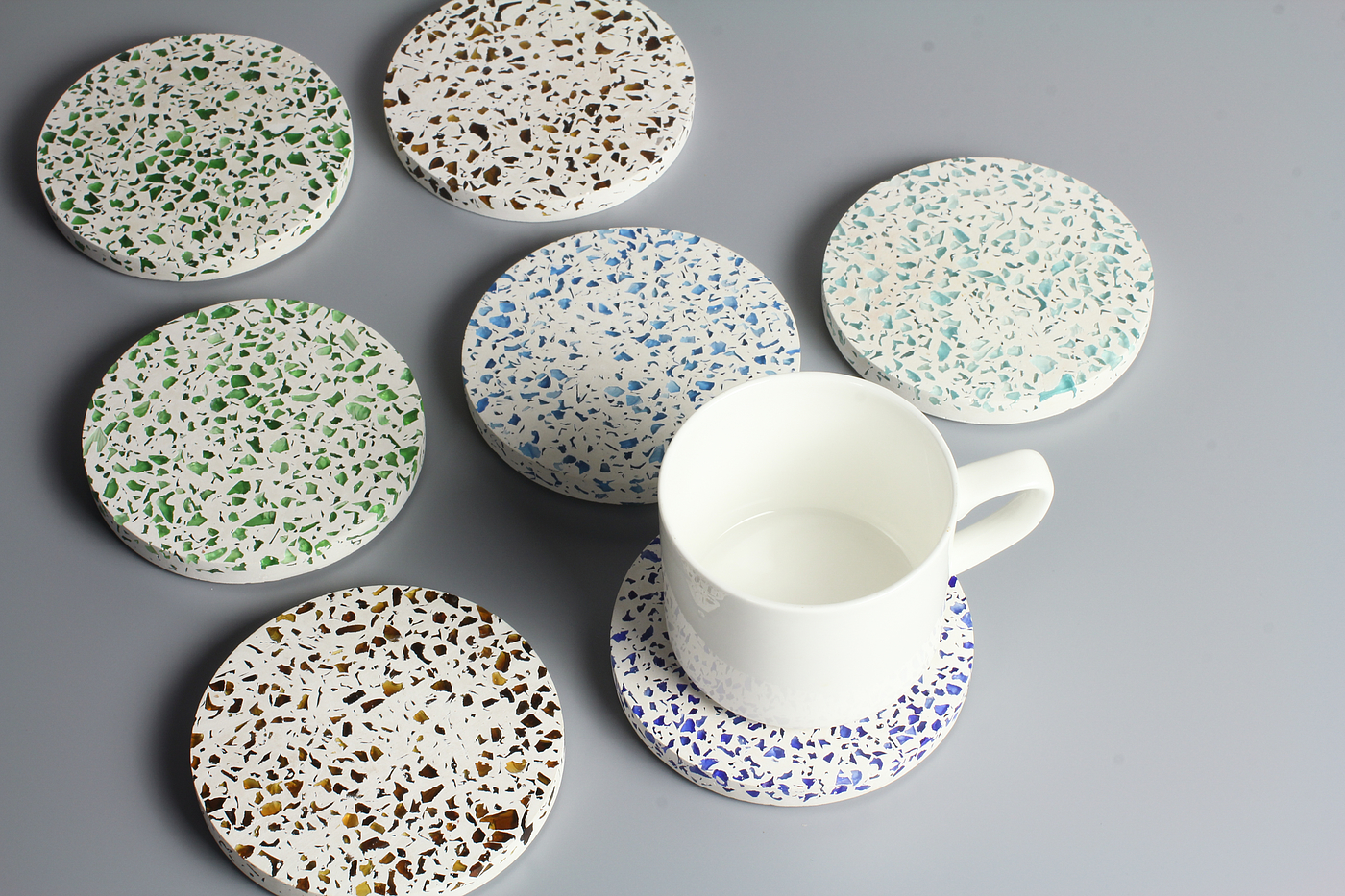 Nordic style，Coaster，Terrazzo，