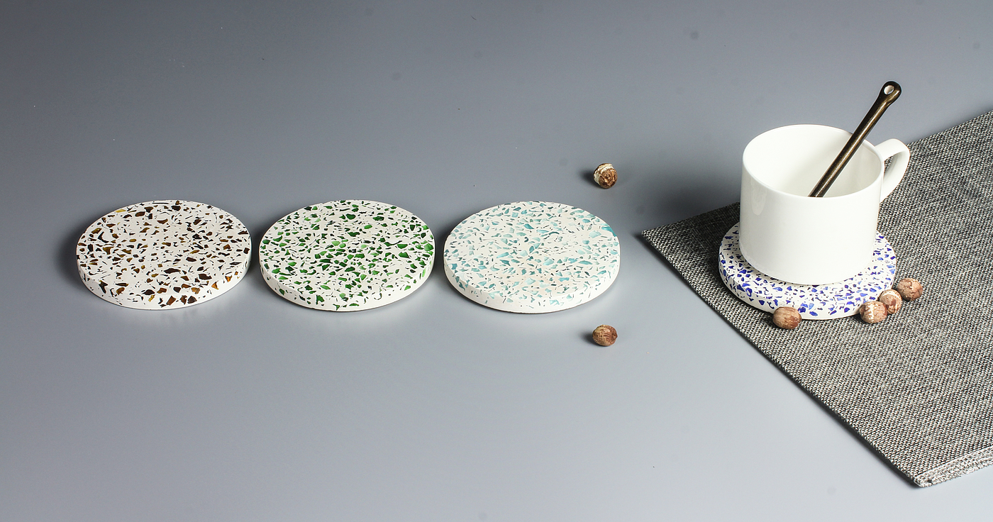 Nordic style，Coaster，Terrazzo，