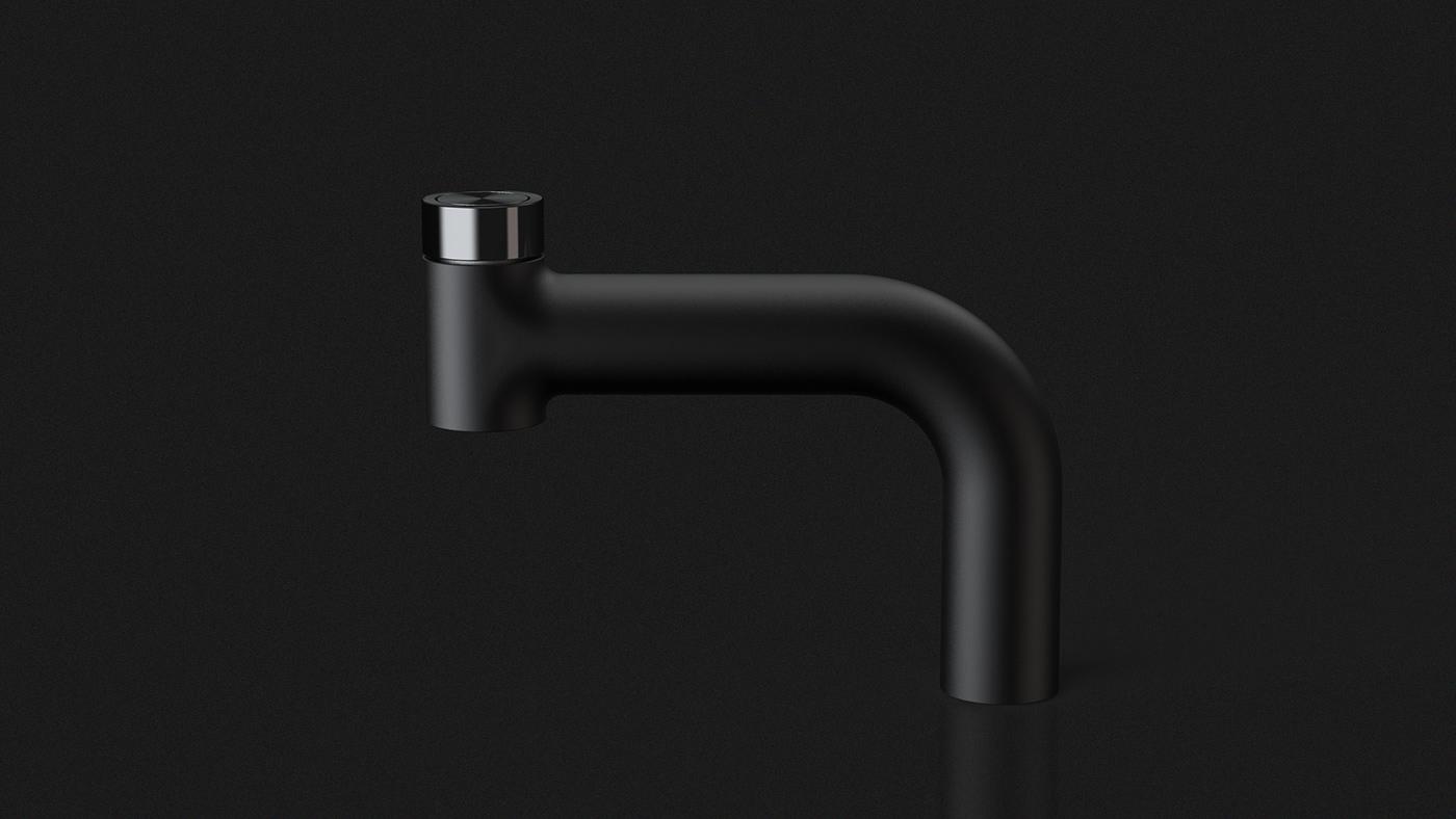 luxurious，simple，black，water tap，ESSENCE，