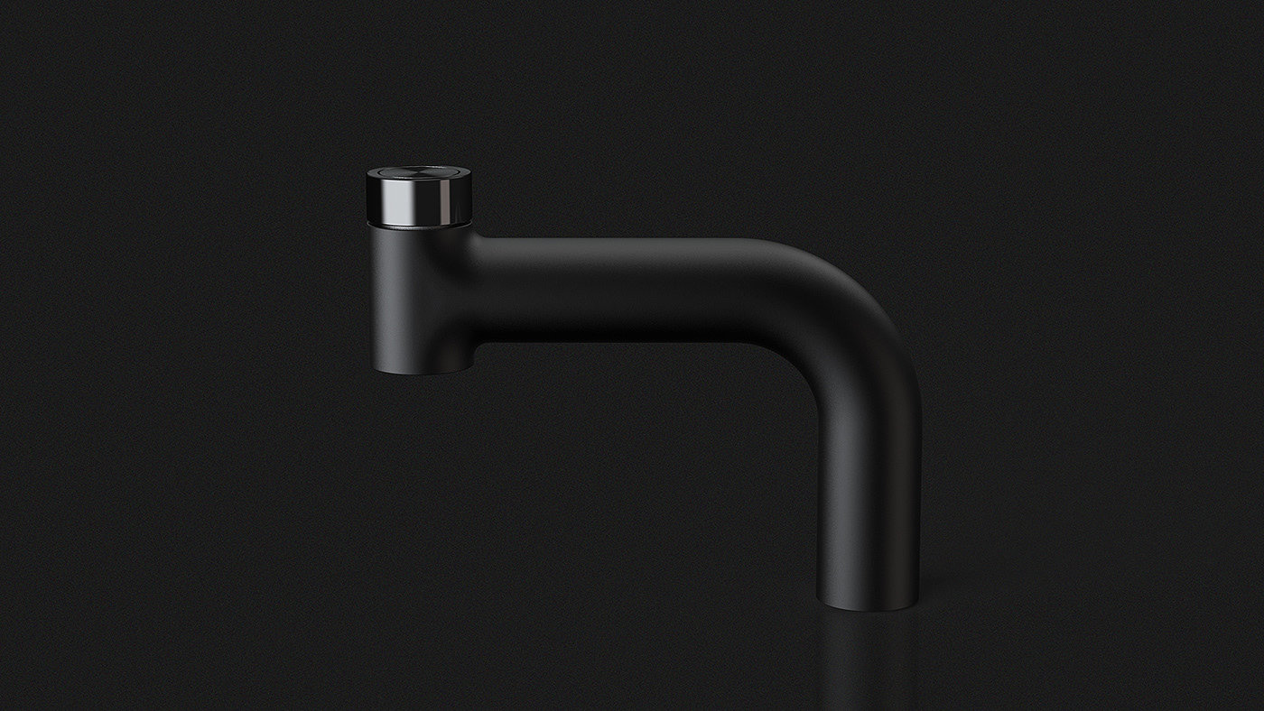 luxurious，simple，black，water tap，ESSENCE，