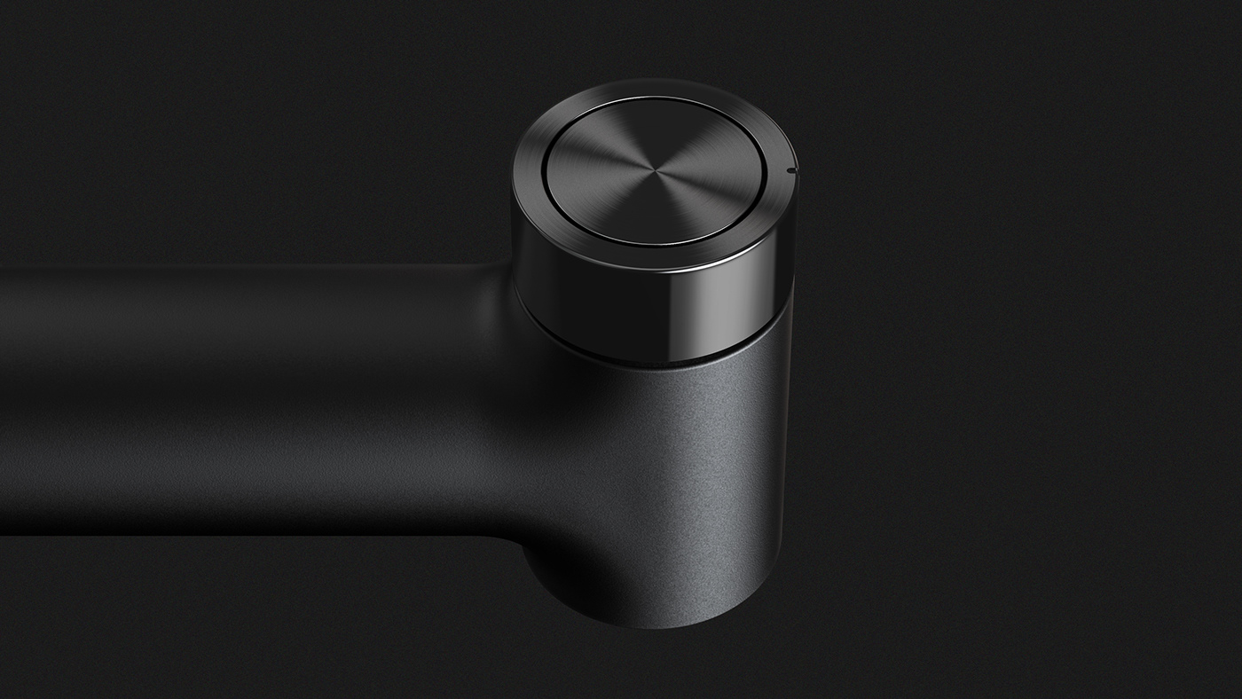 luxurious，simple，black，water tap，ESSENCE，