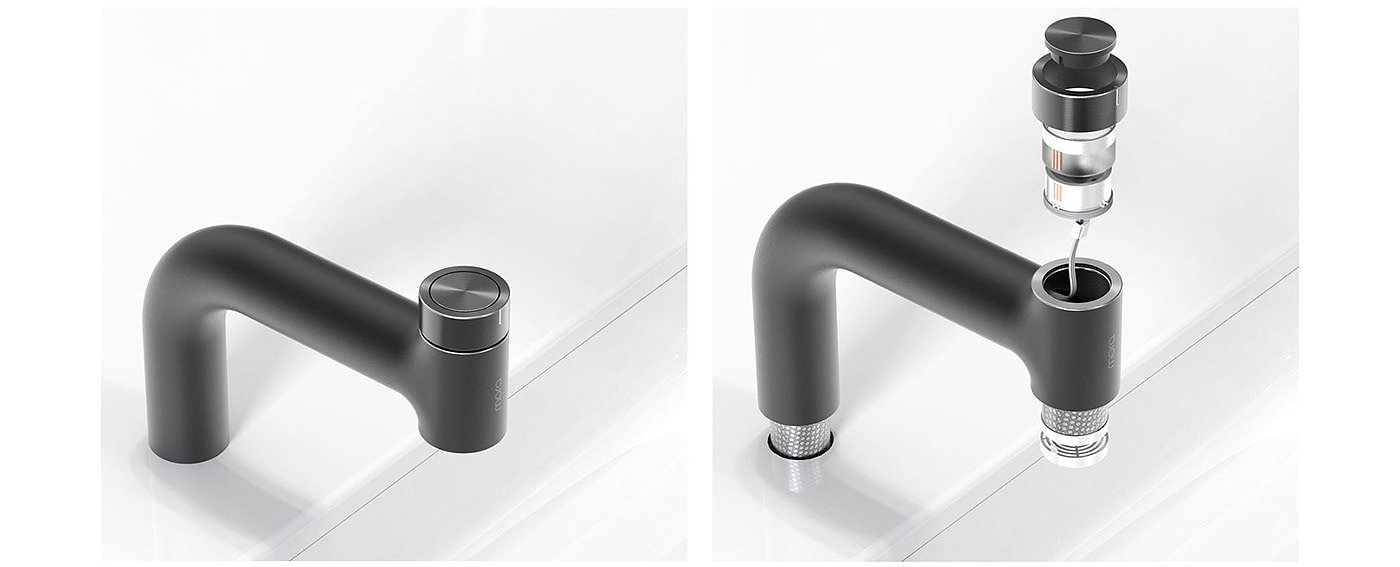 luxurious，simple，black，water tap，ESSENCE，