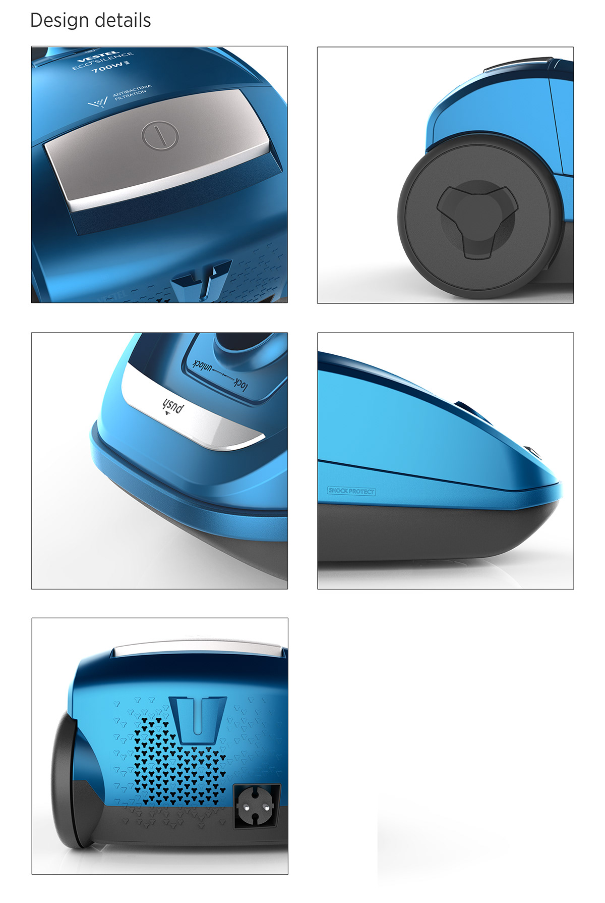 product design，Household Electric Appliances，Vacuum cleaner，Eco Silence，