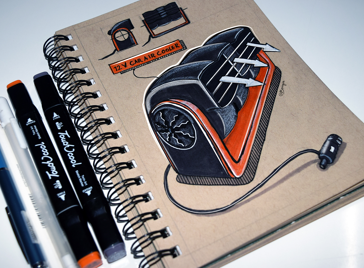 industrial design，product design，Sketch，Industrial hand drawing，