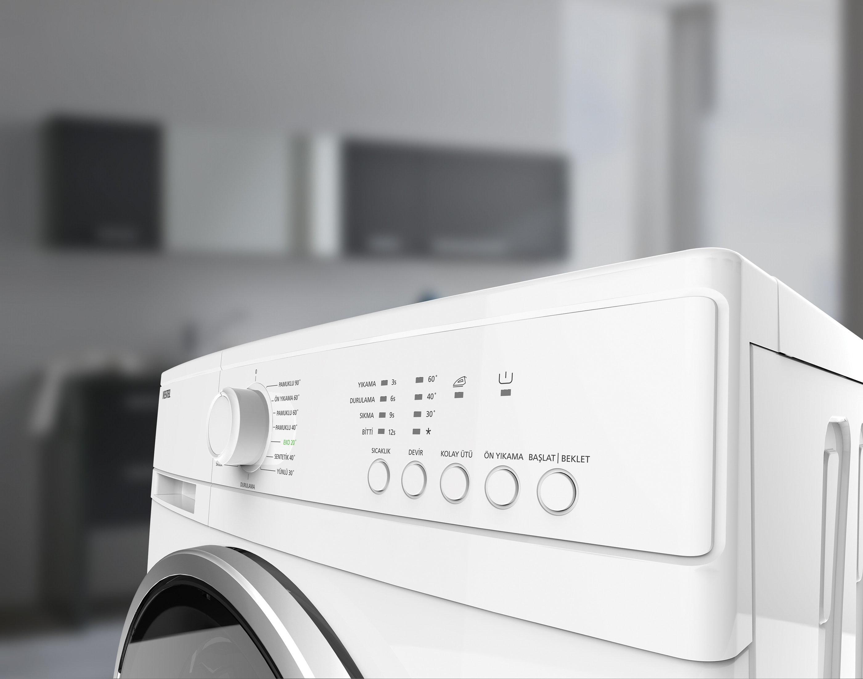 Button design，Operation interface，Washing machine，Vest，