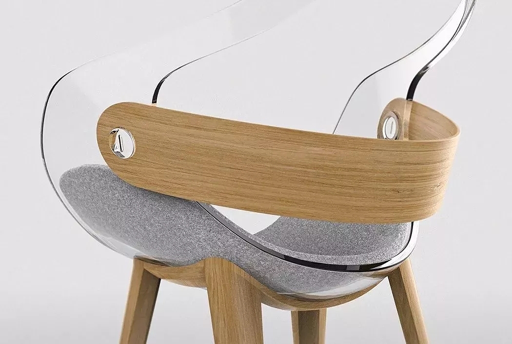 wooden ，grace，Swan chair，
